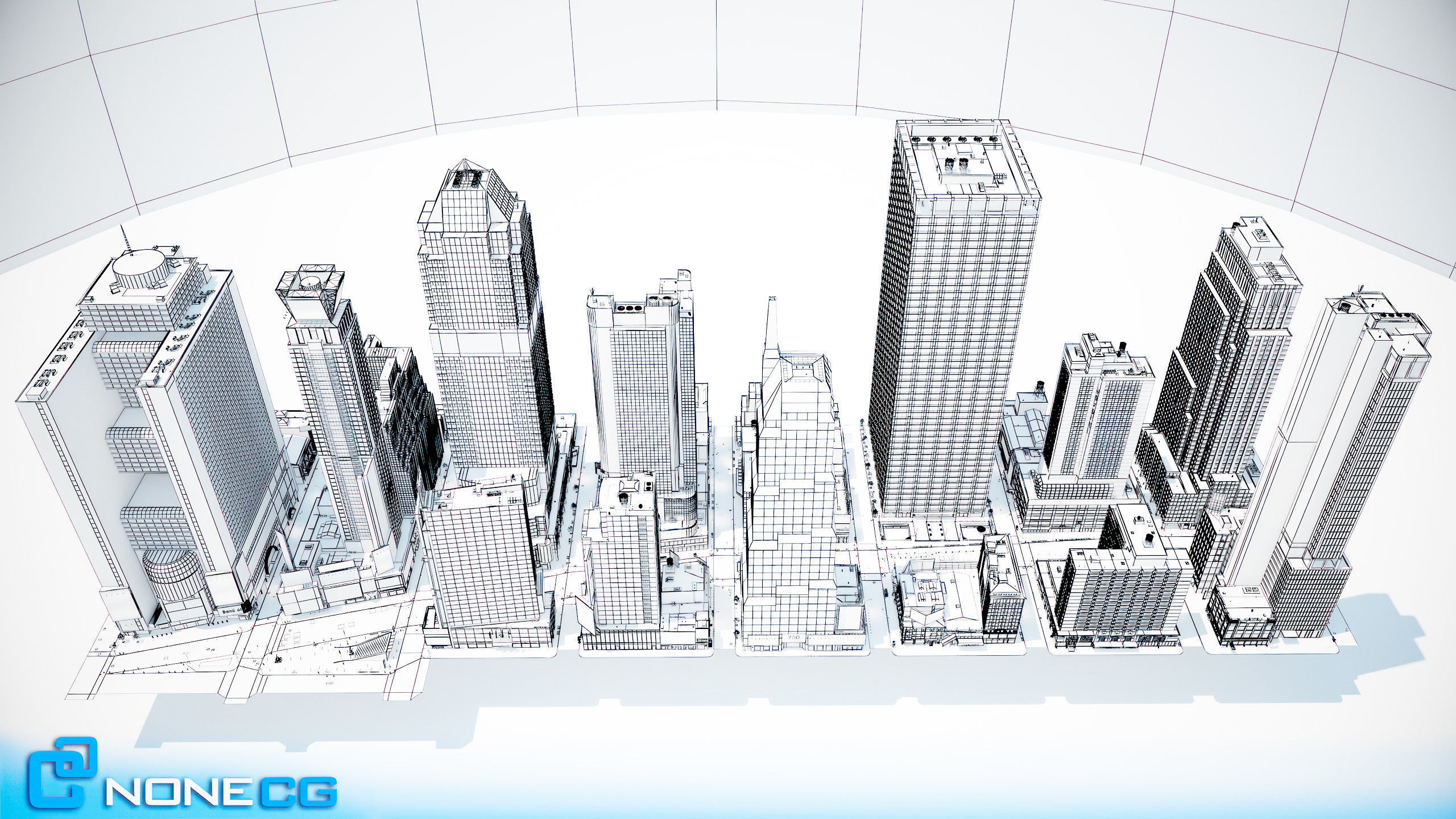 NYC Broadway V2 3D model_41