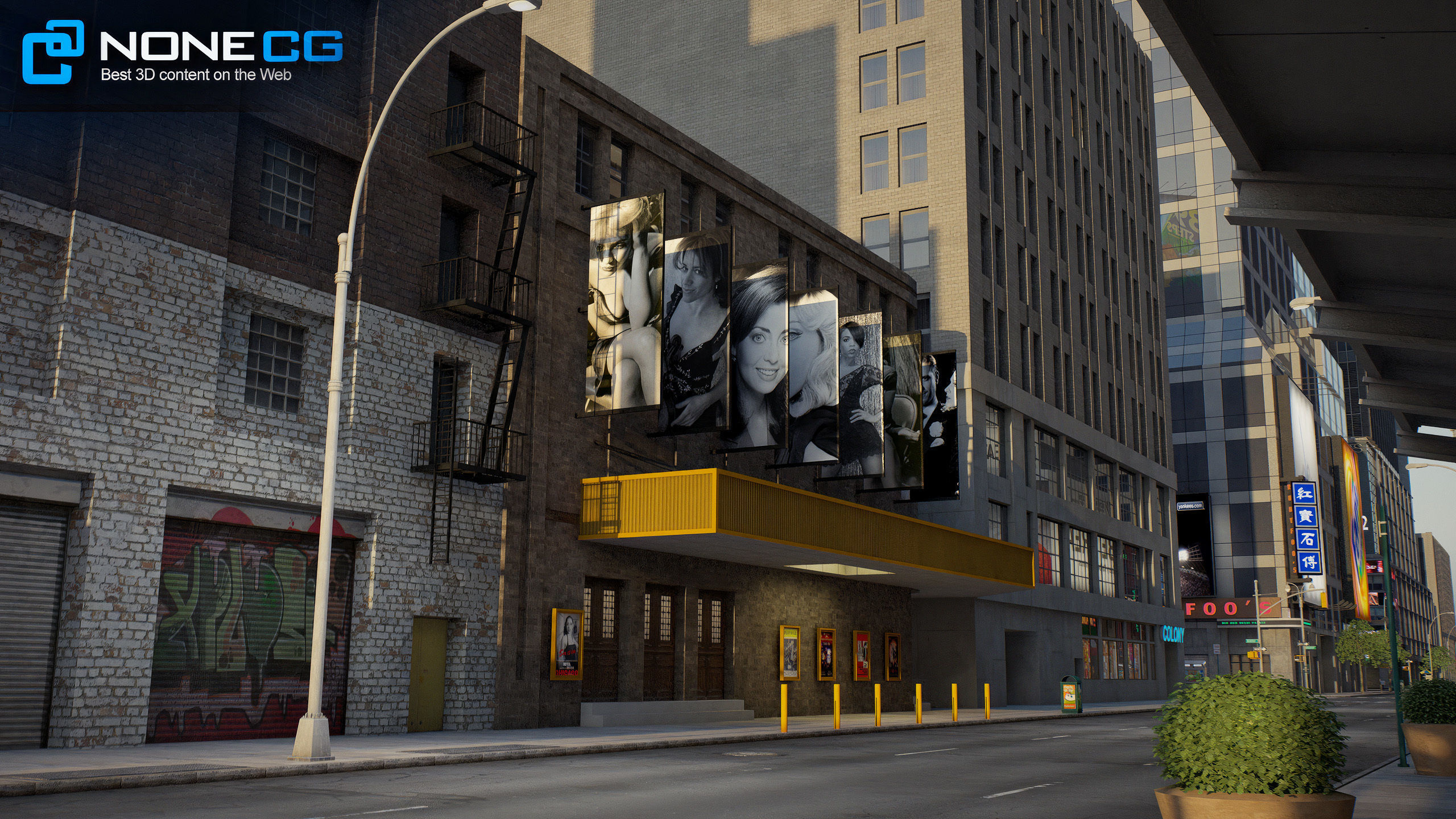 NYC Broadway V2 3D model_21
