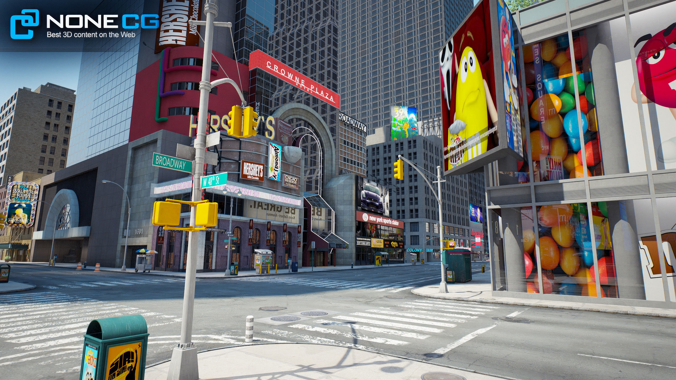 NYC Broadway V2 3D model_40