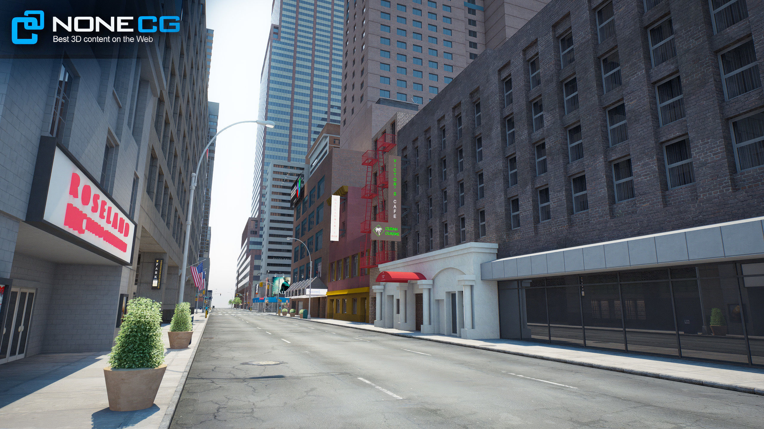 NYC Broadway V2 3D model_28
