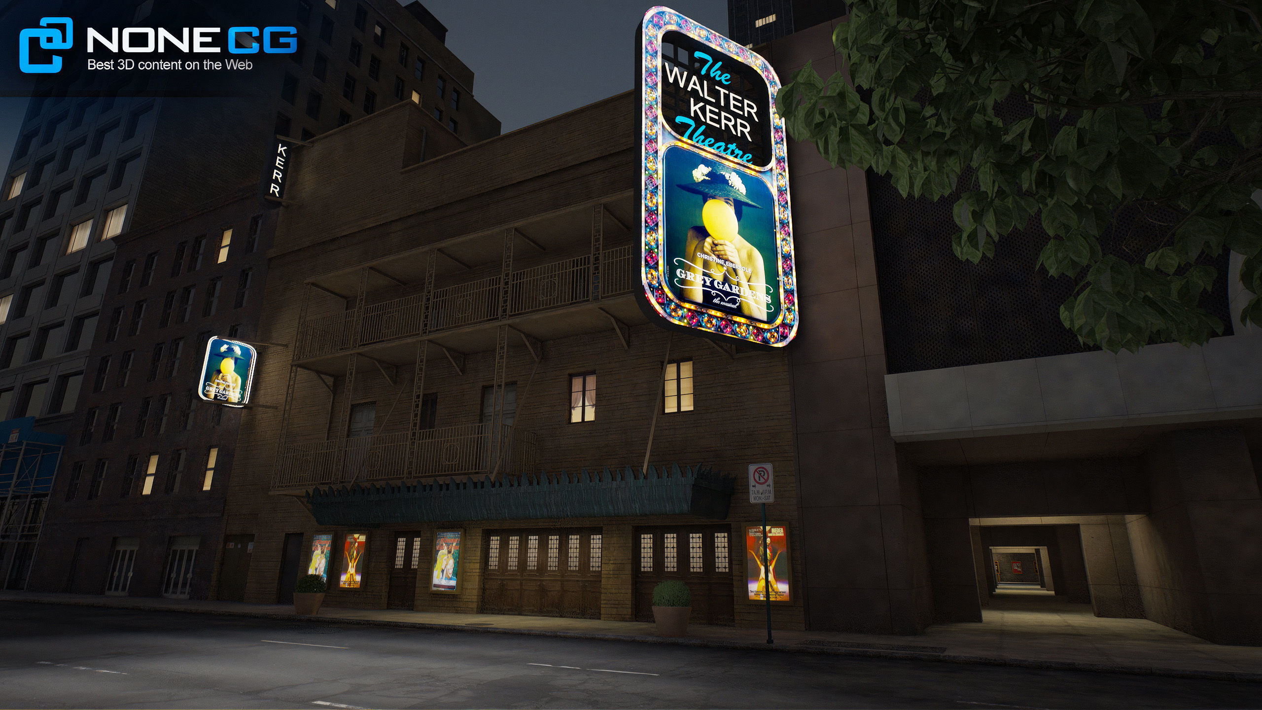 NYC Broadway V2 3D model_14