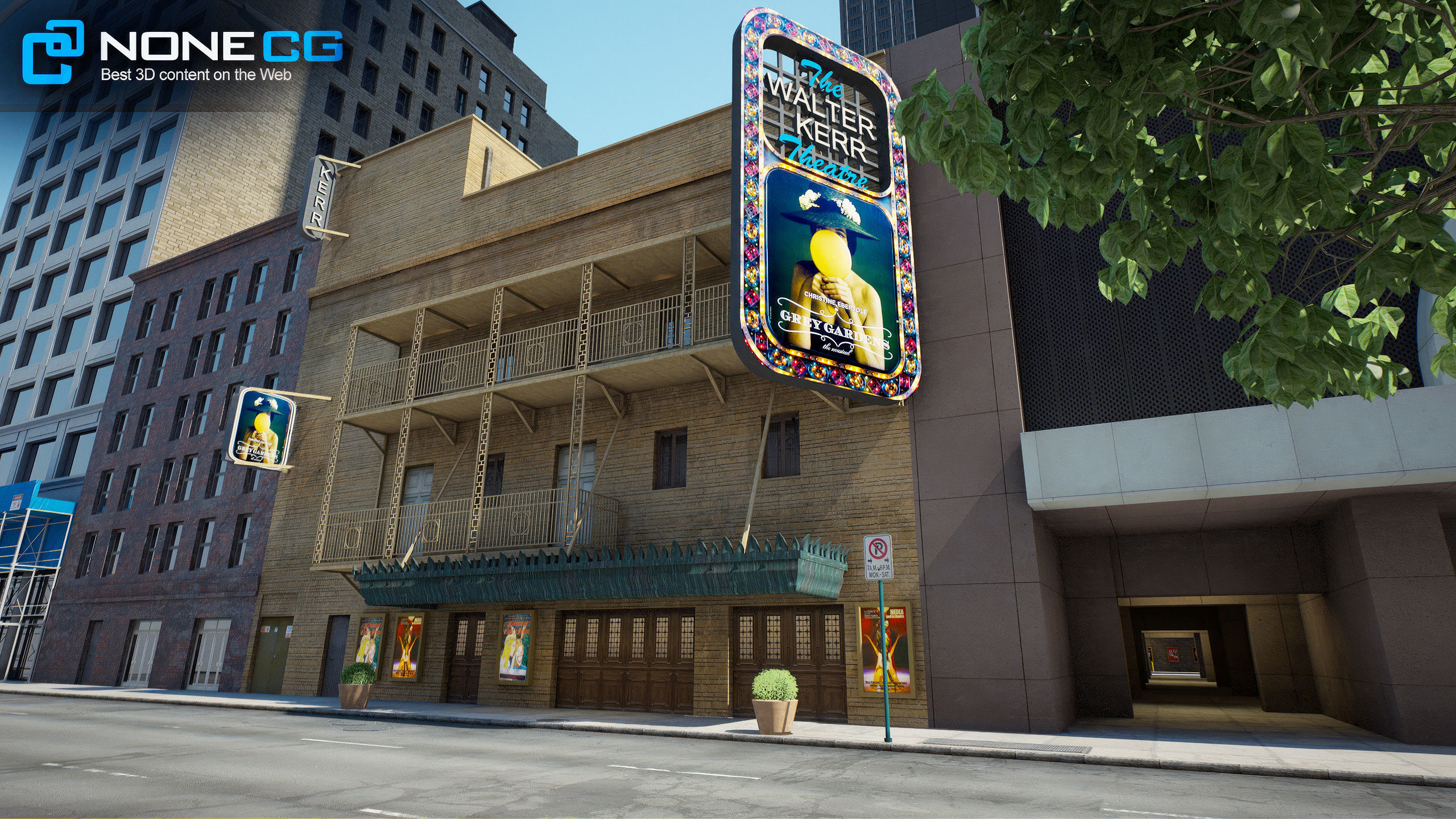 NYC Broadway V2 3D model_13
