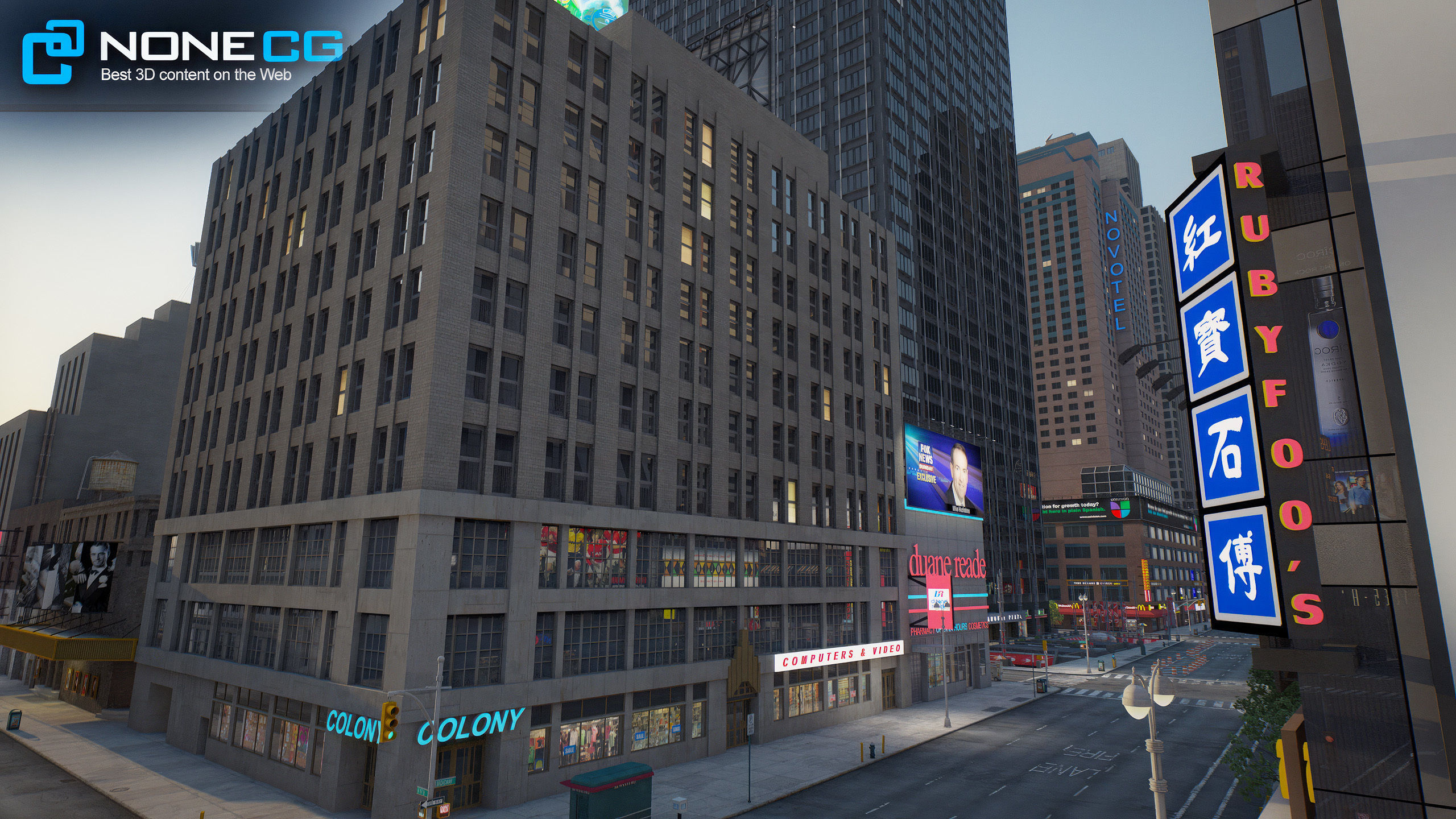 NYC Broadway V2 3D model_39