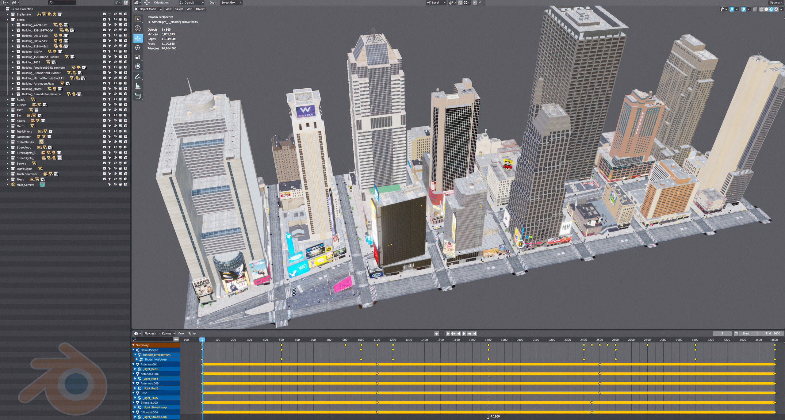 NYC Broadway V2 3D model_43