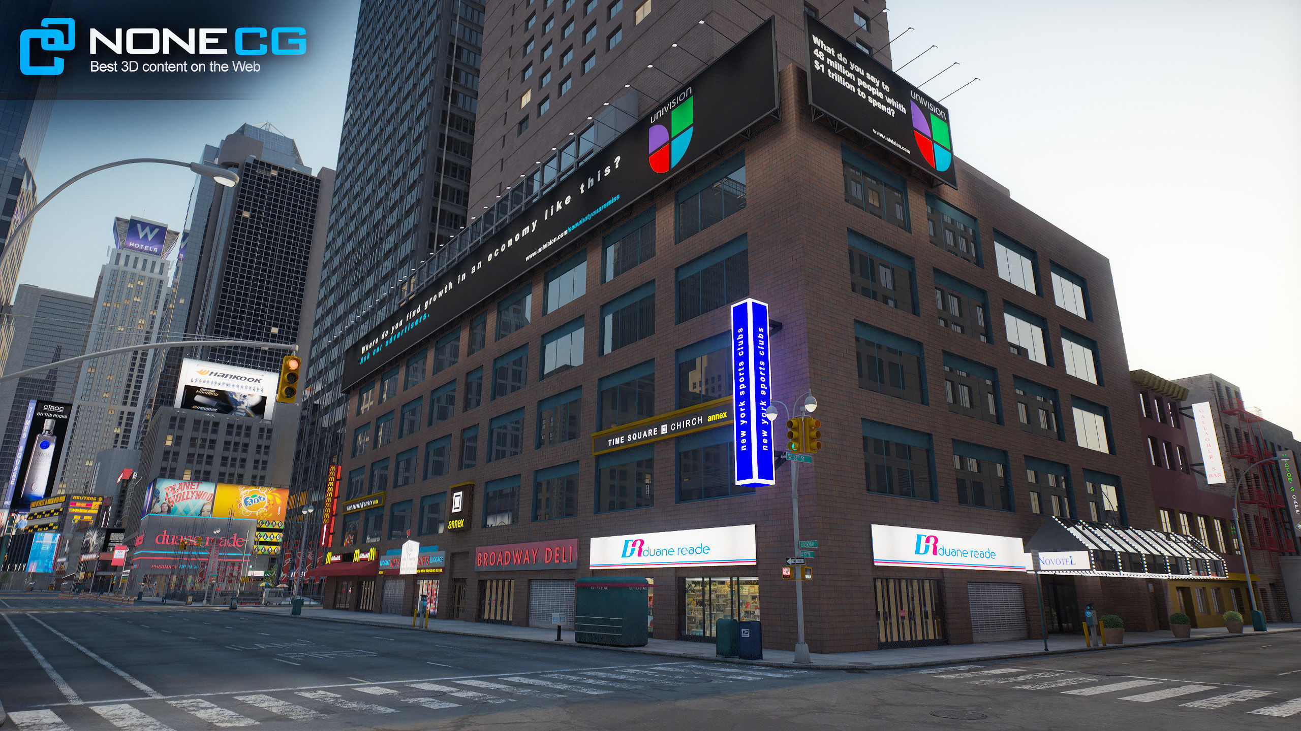 NYC Broadway V2 3D model_33