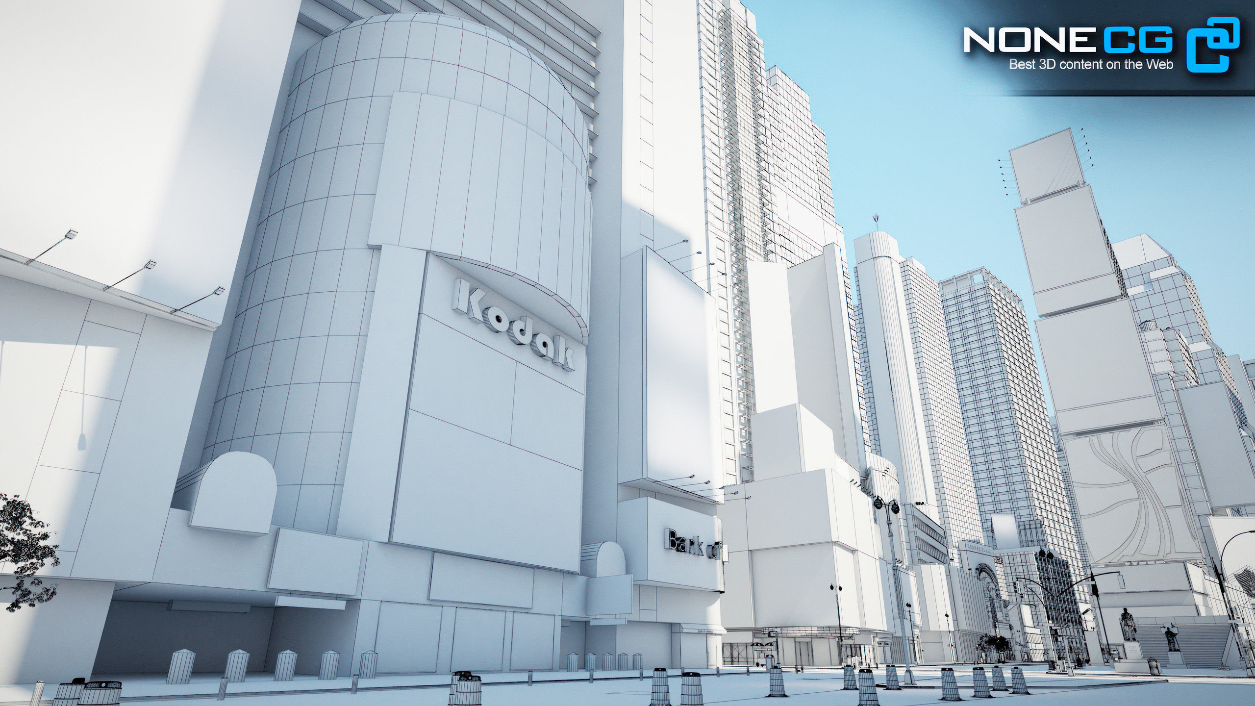 NYC Broadway V2 3D model_2