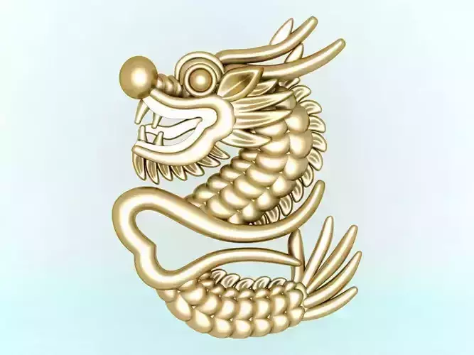 Dragon for jewelry - Dragon for ring - Dragon for pendant  N1006
