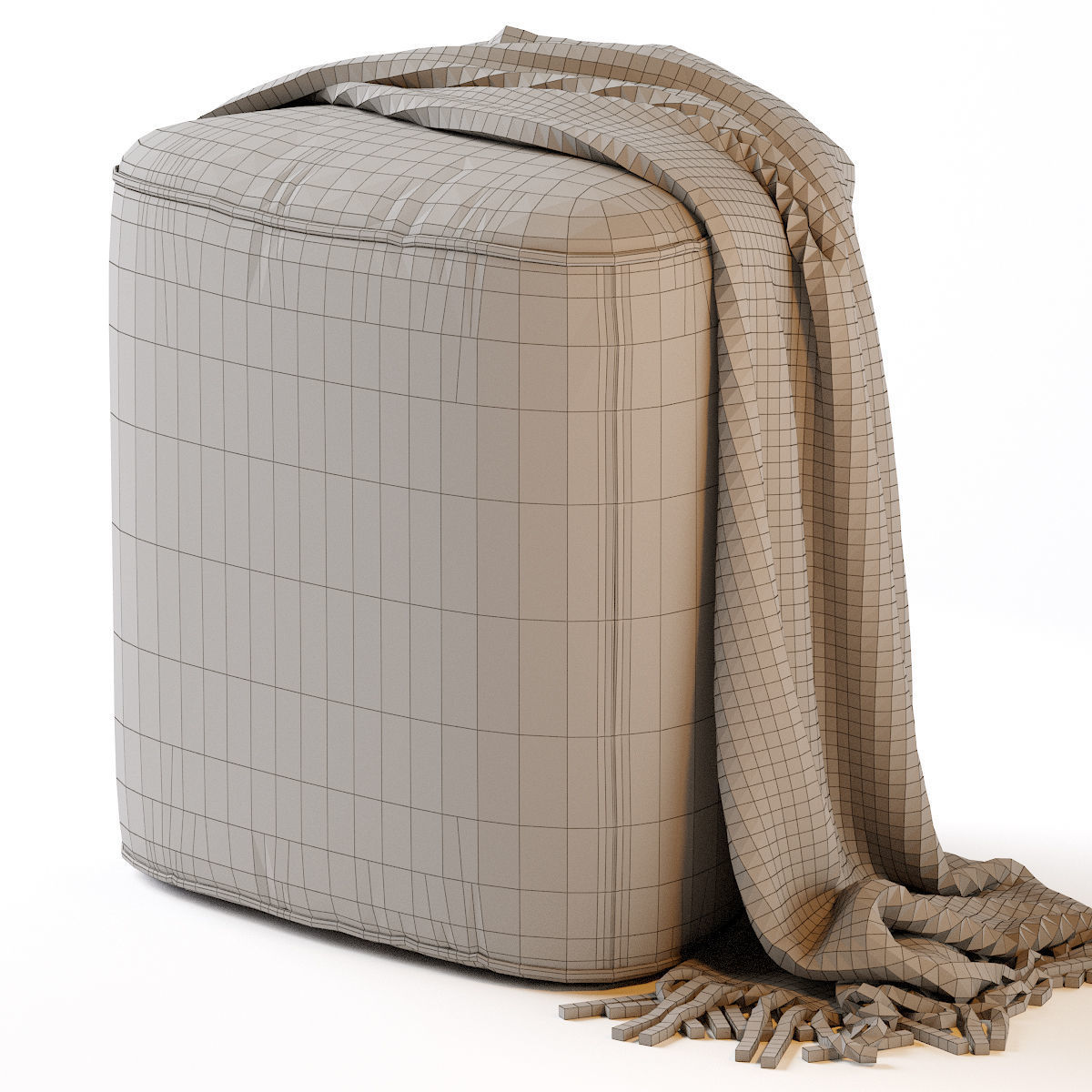 Pebble Ottoman - Small 3D model_3