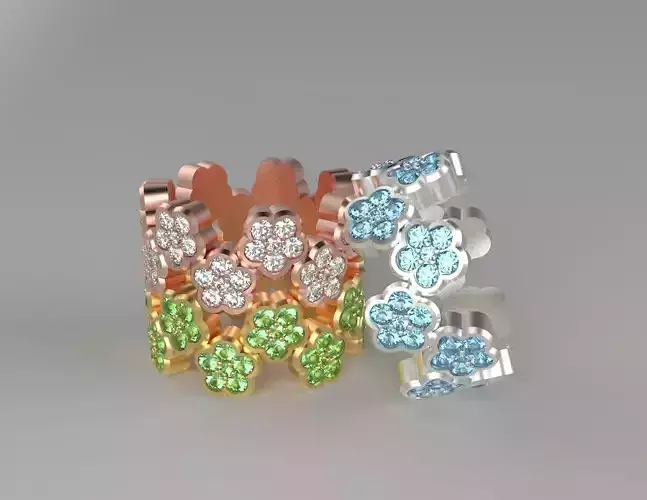 Flower Eternity Ring