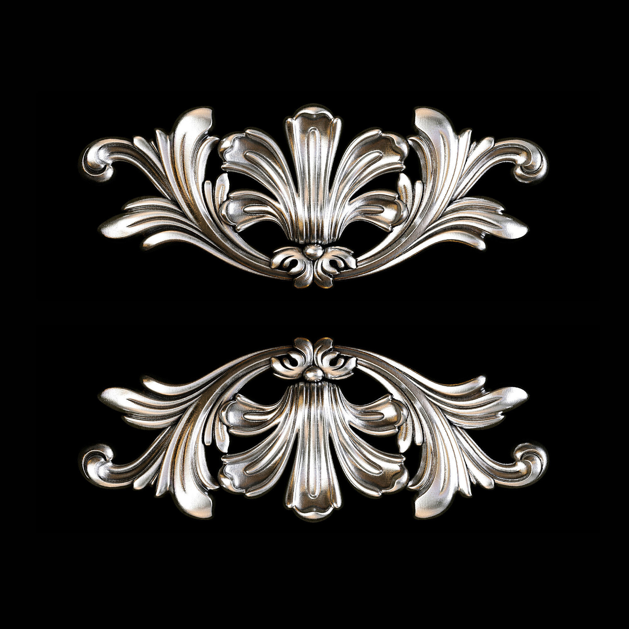 Classic carved 076 3D model_1