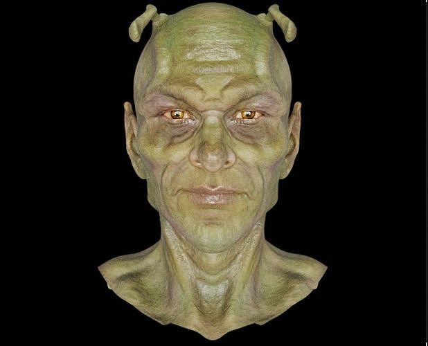 Realistic Piccolo Head mesh Low-poly 3D model