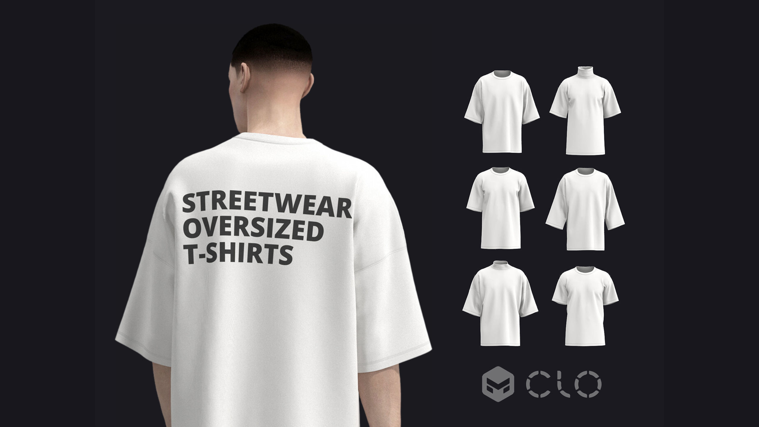 OVERSIZED T SHIRTS PACK mv2 highpoly 3D model_0