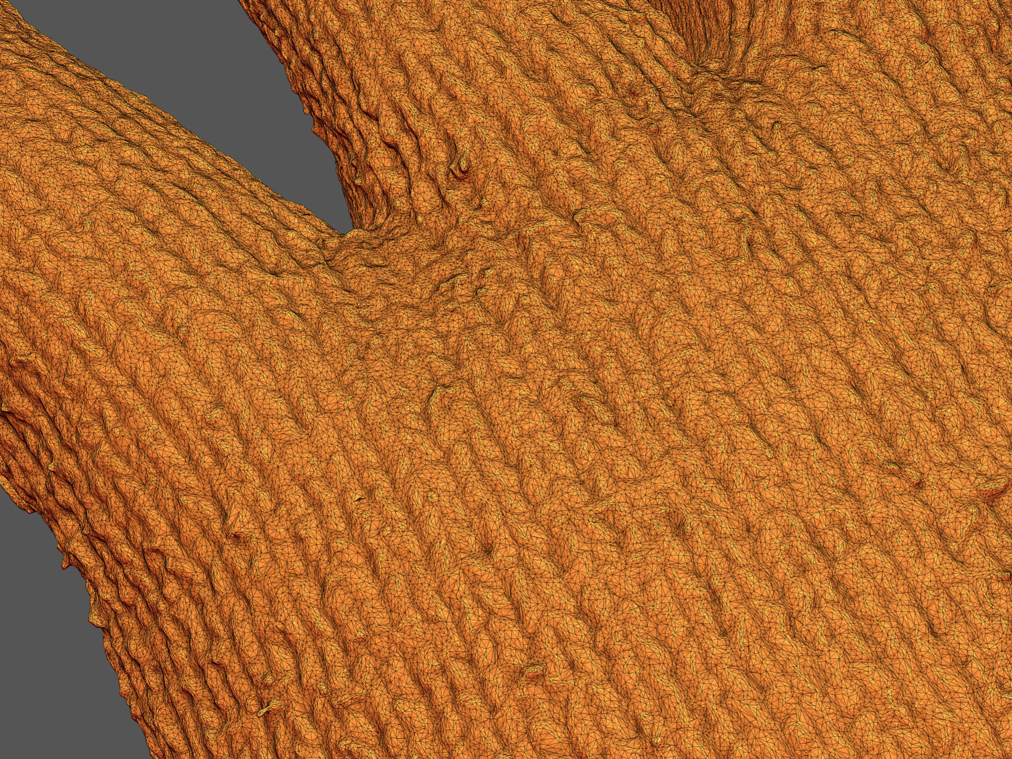 Gloves pair of orange 3D model_15