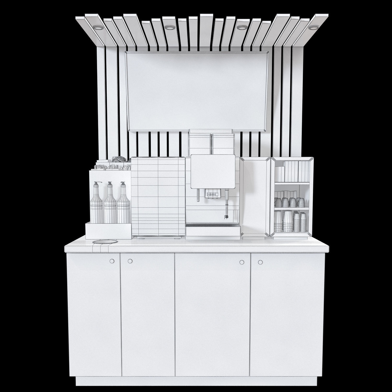 Franke coffe shop 3D model_4