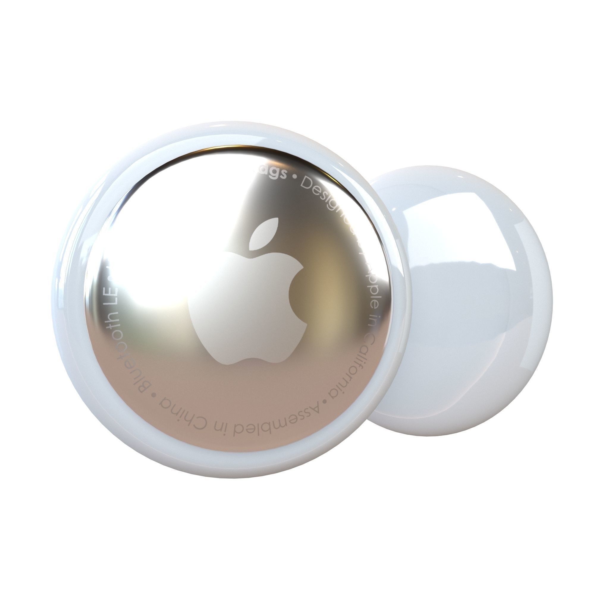 Apple Air Tags v3 001 Low-poly 3D model_2