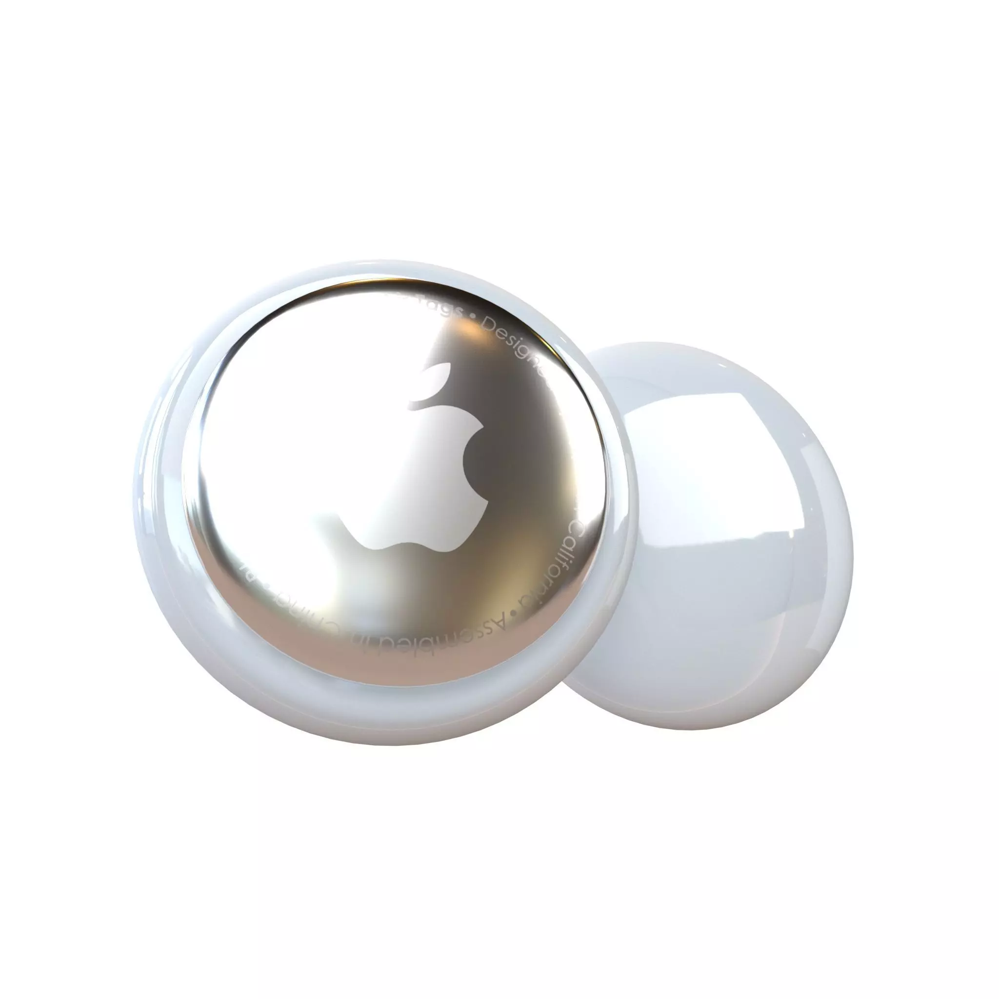 Apple Air Tags v3 001 Low-poly 3D model_0