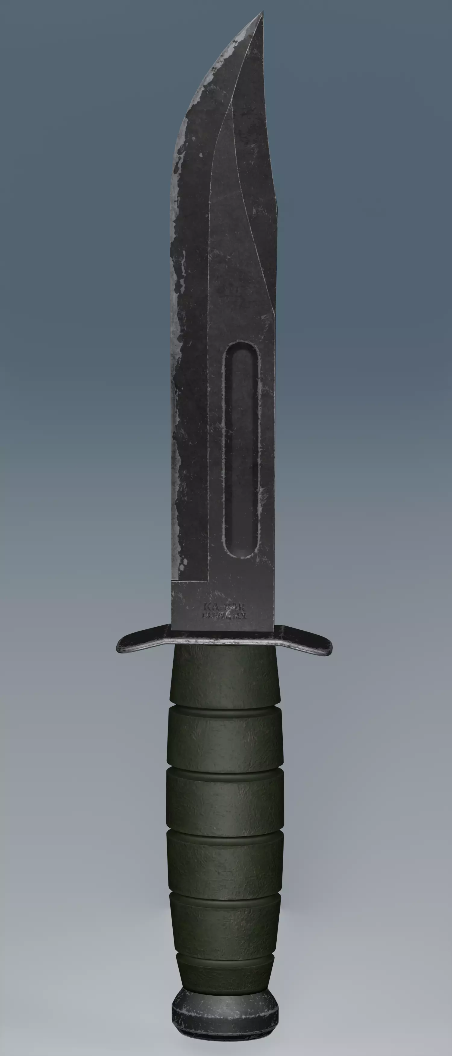 Hunting Knife Free low-poly 3D model_0