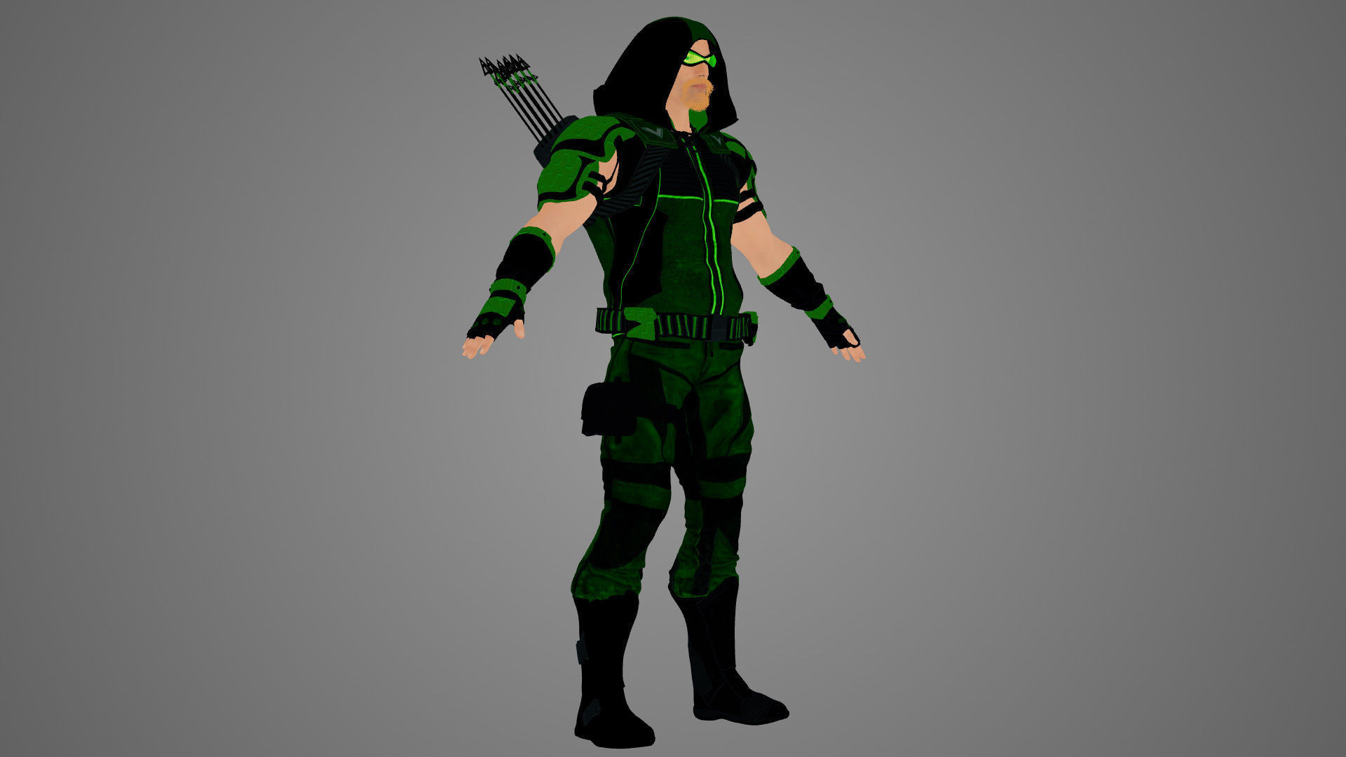 Contemporary Modern Robin Hood 3D model_9