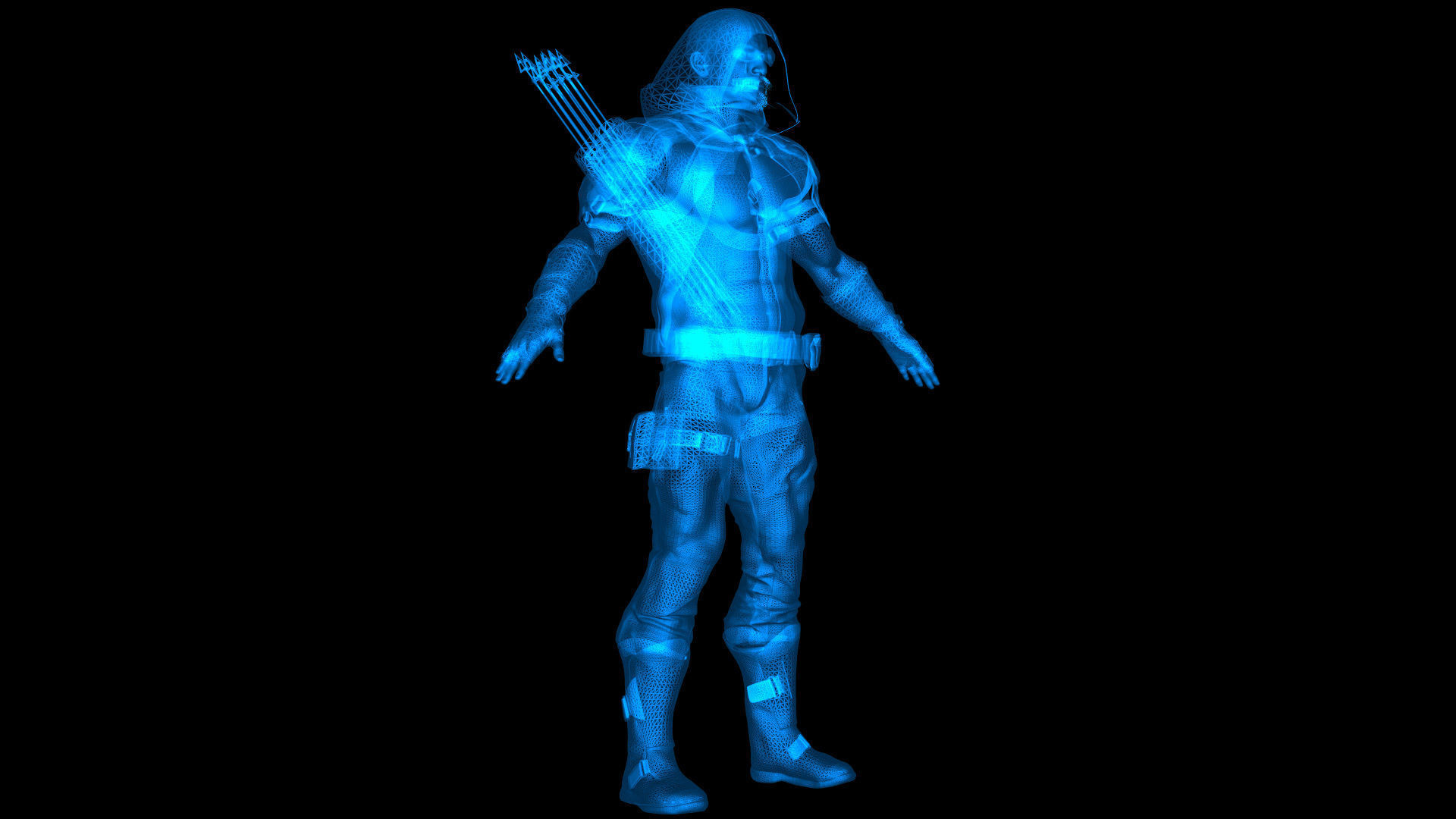 Contemporary Modern Robin Hood 3D model_7