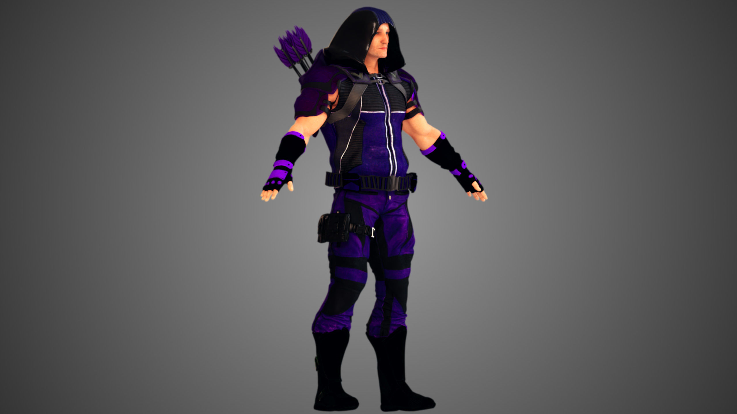 Contemporary Modern Robin Hood 3D model_12