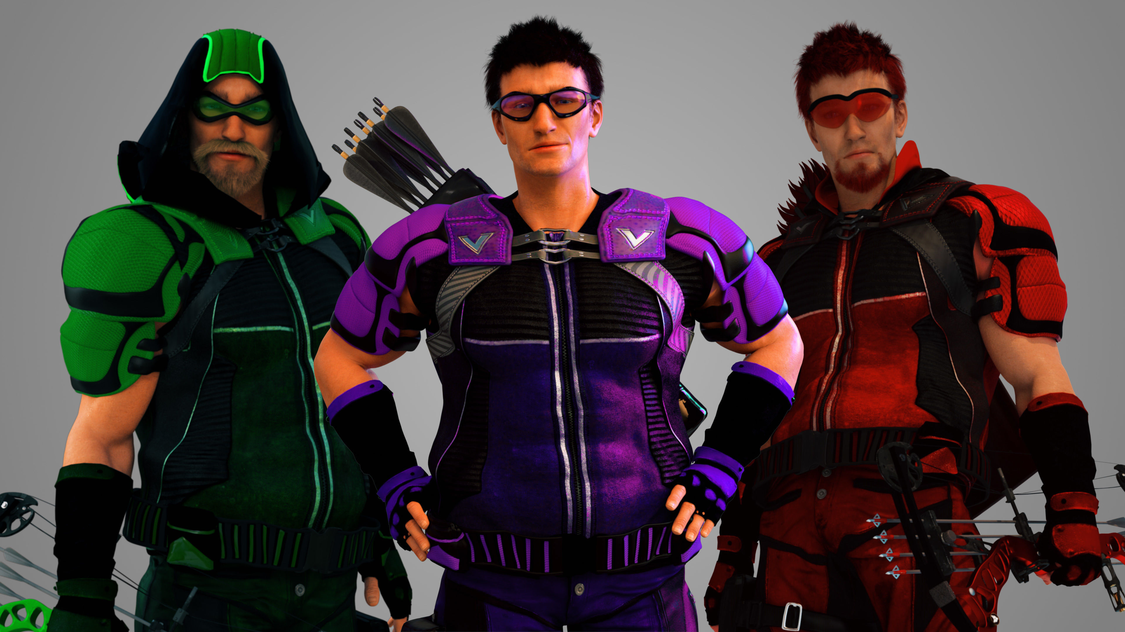 Contemporary Modern Robin Hood 3D model_3