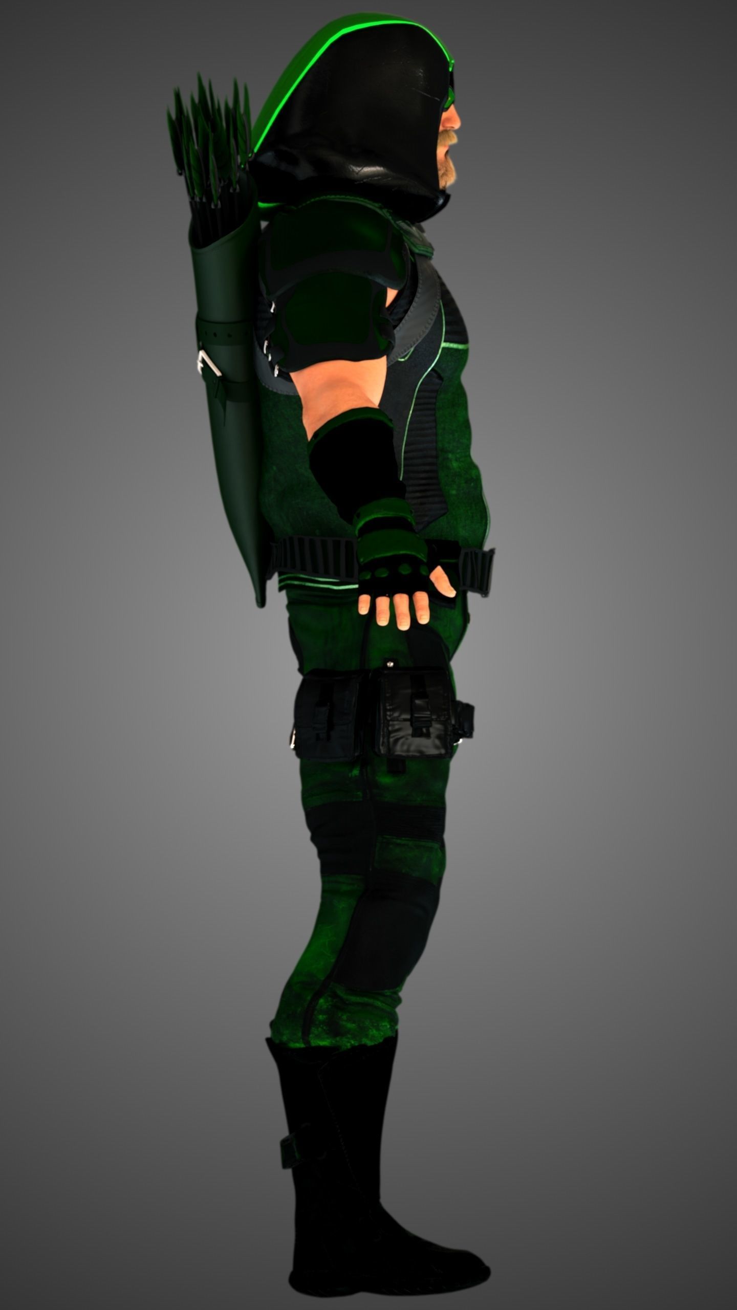 Contemporary Modern Robin Hood 3D model_17