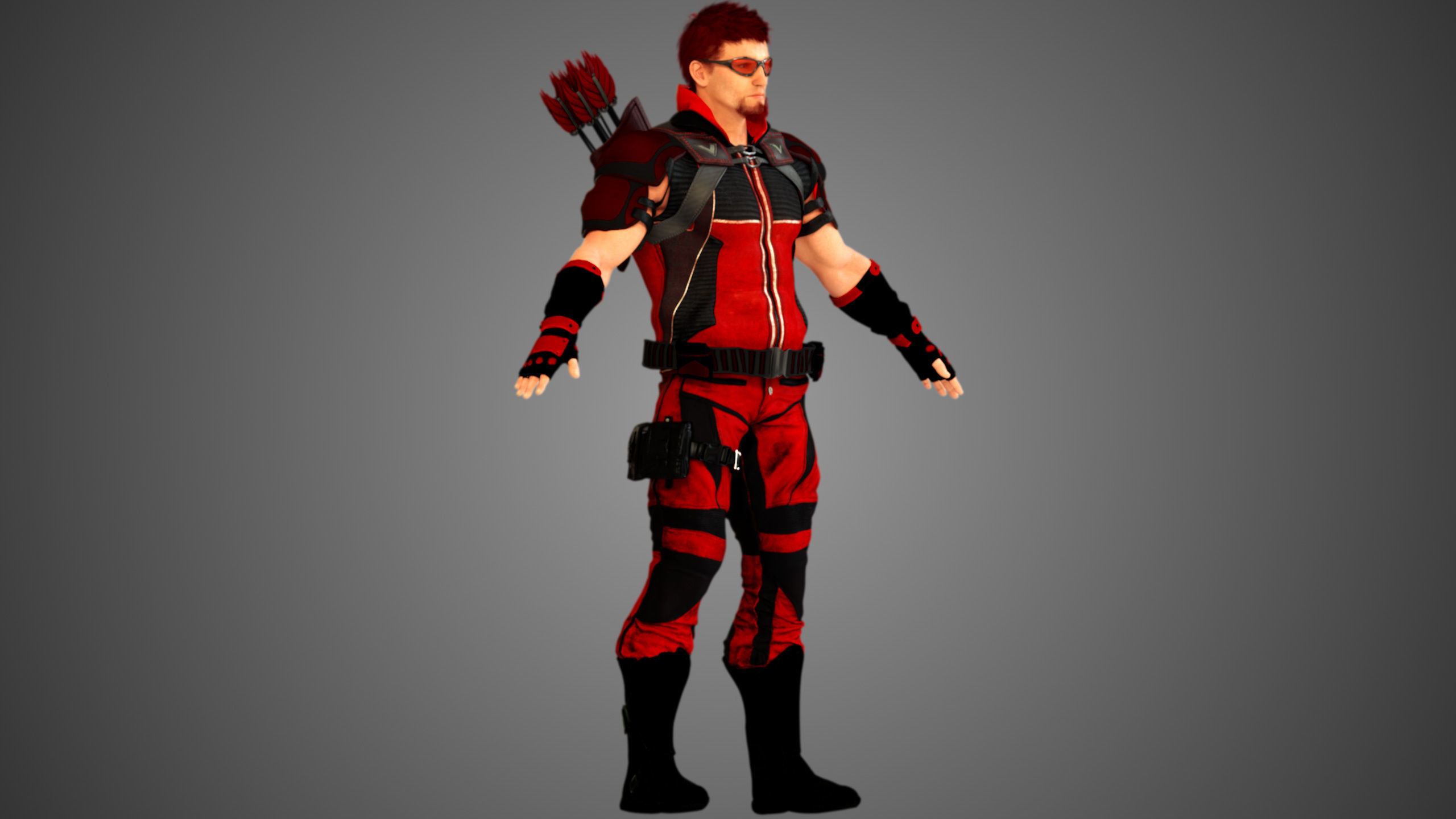 Contemporary Modern Robin Hood 3D model_15