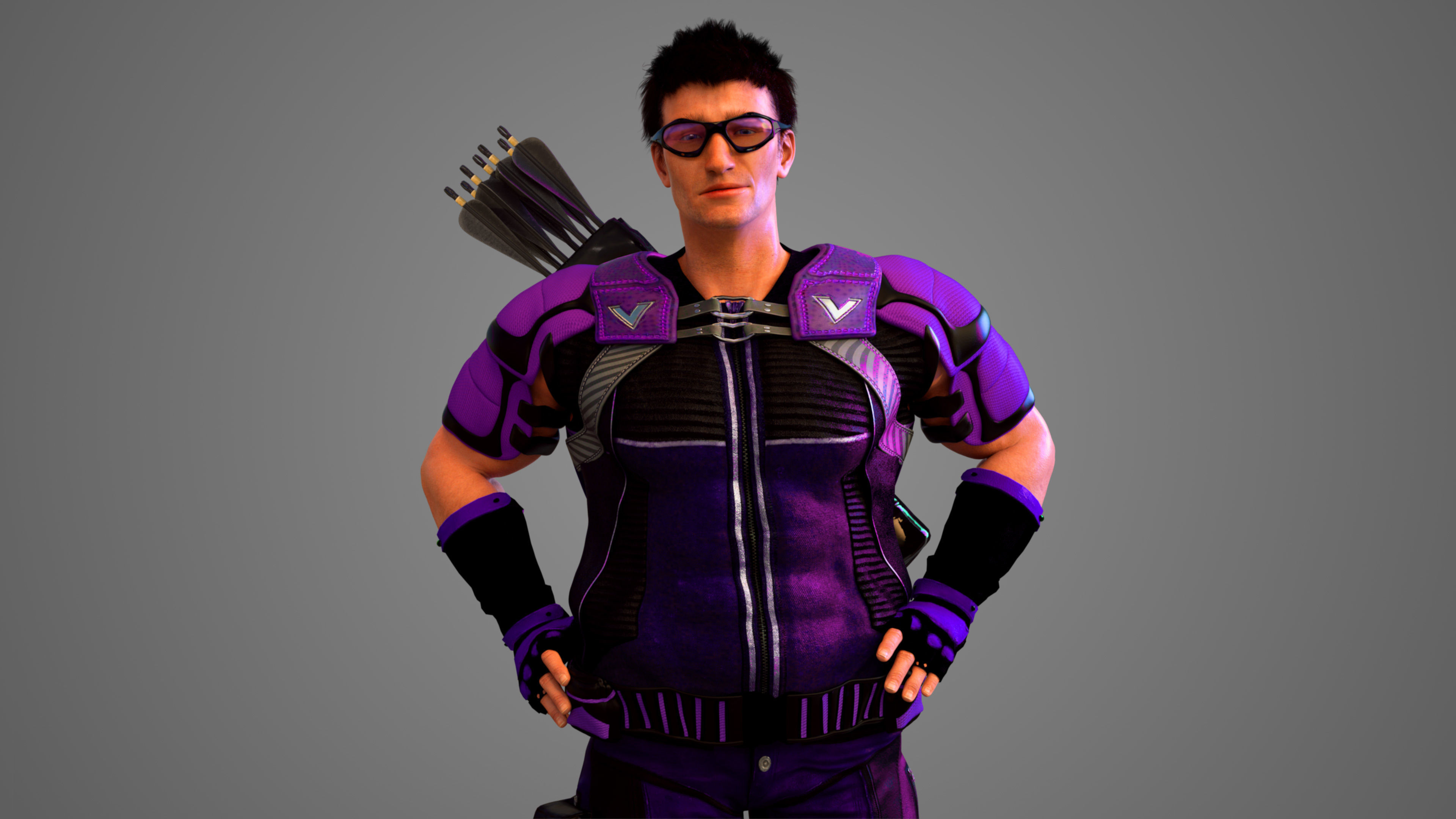 Contemporary Modern Robin Hood 3D model_6