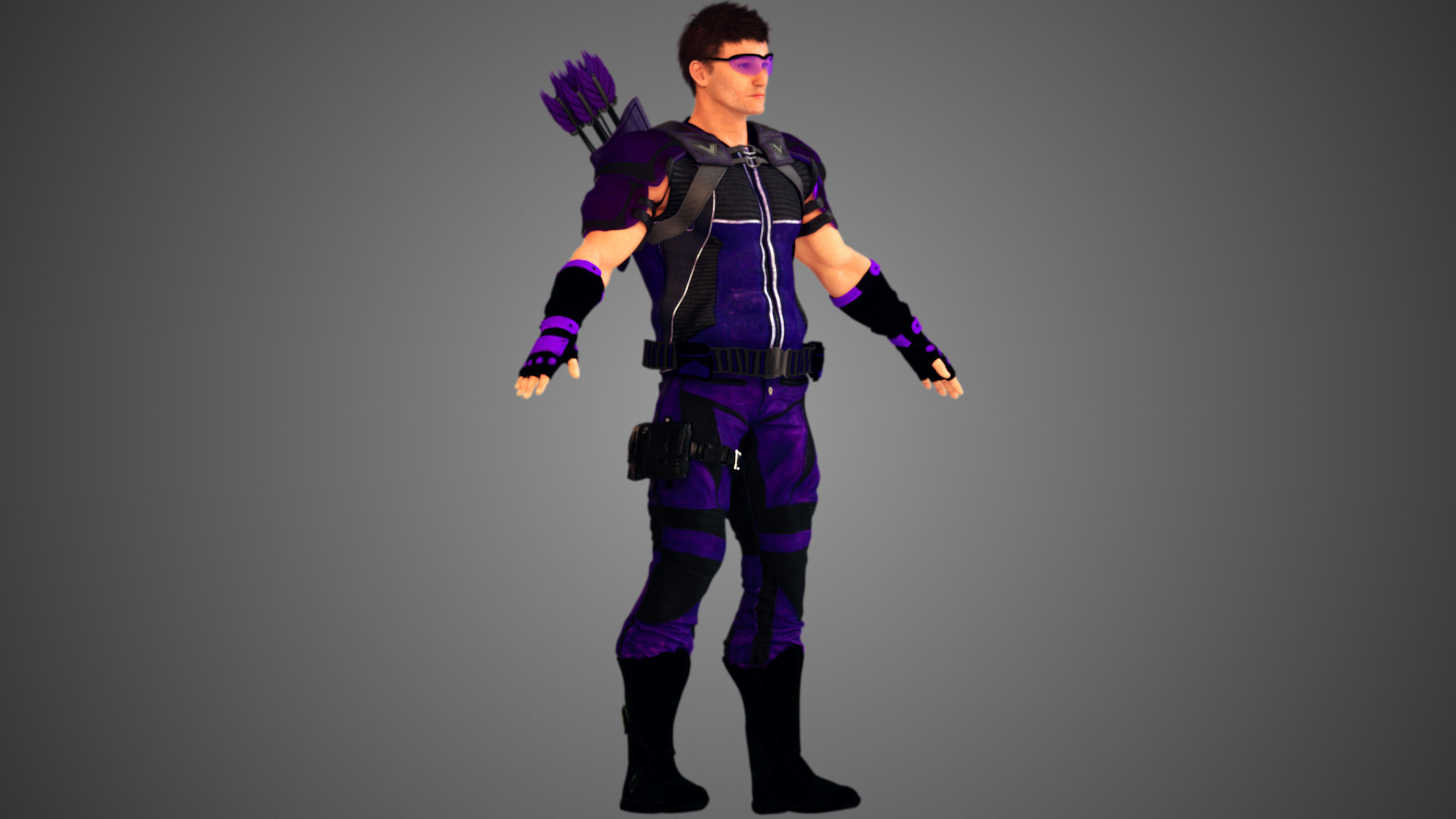 Contemporary Modern Robin Hood 3D model_13