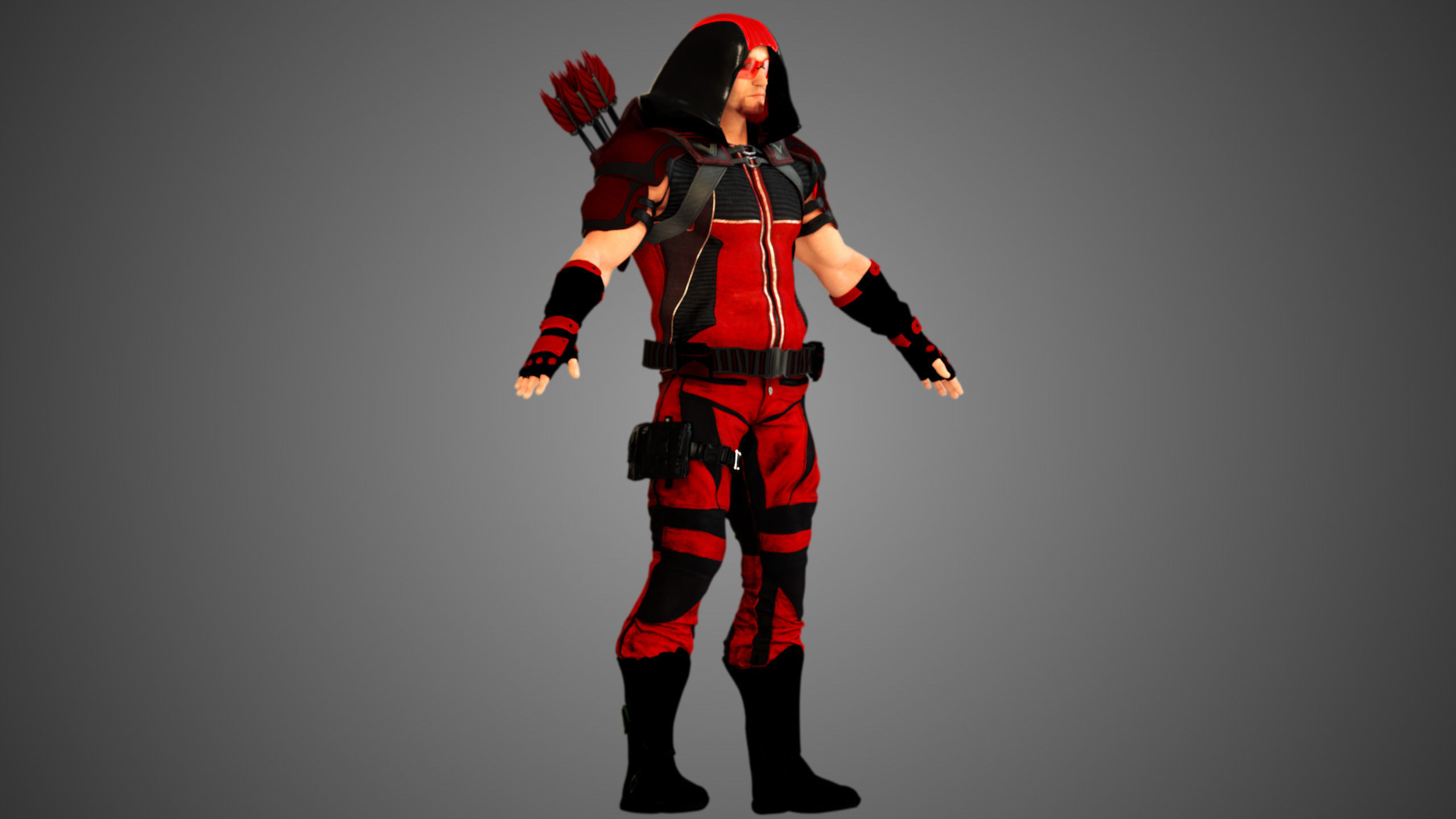 Contemporary Modern Robin Hood 3D model_14