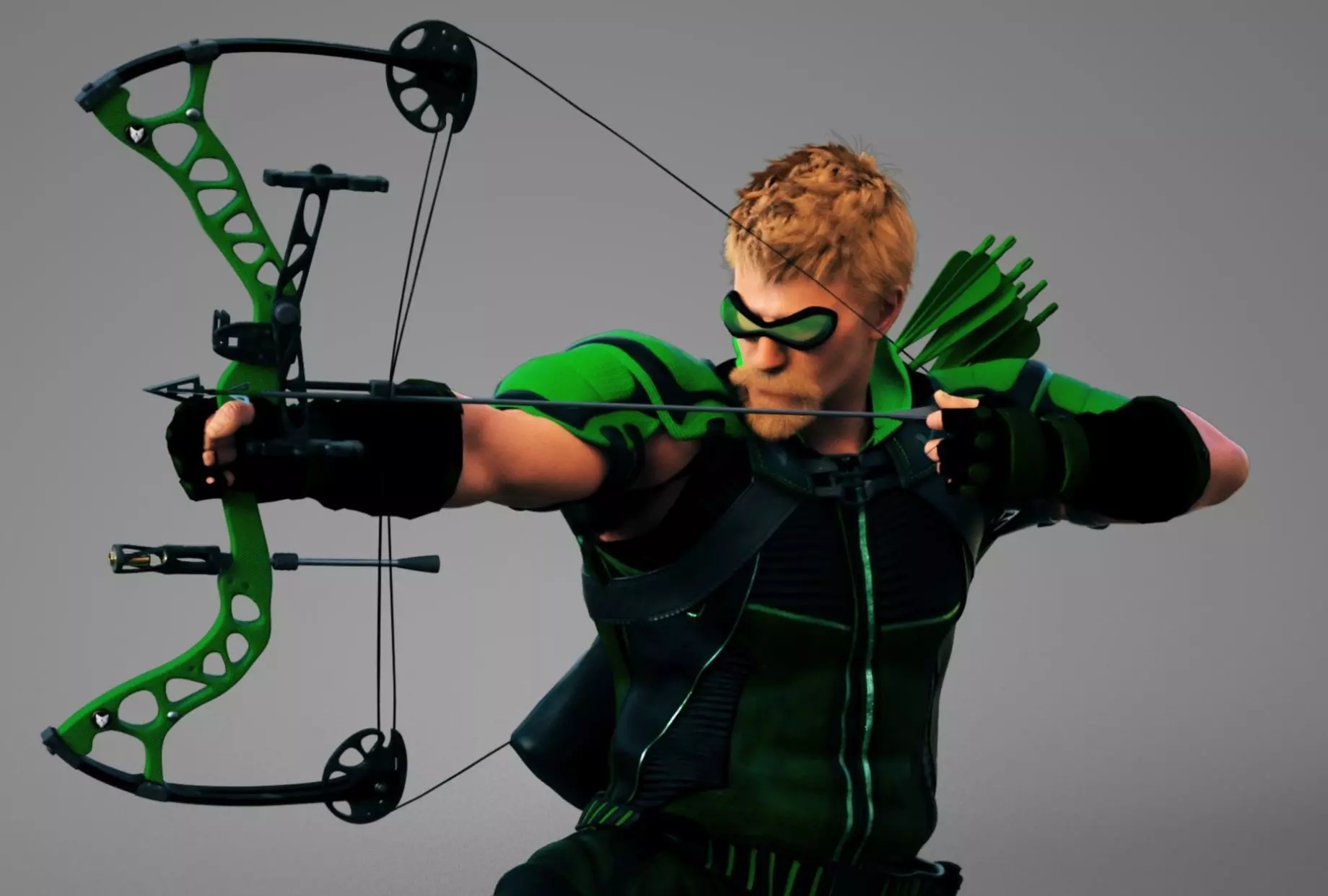 Contemporary Modern Robin Hood 3D model_0