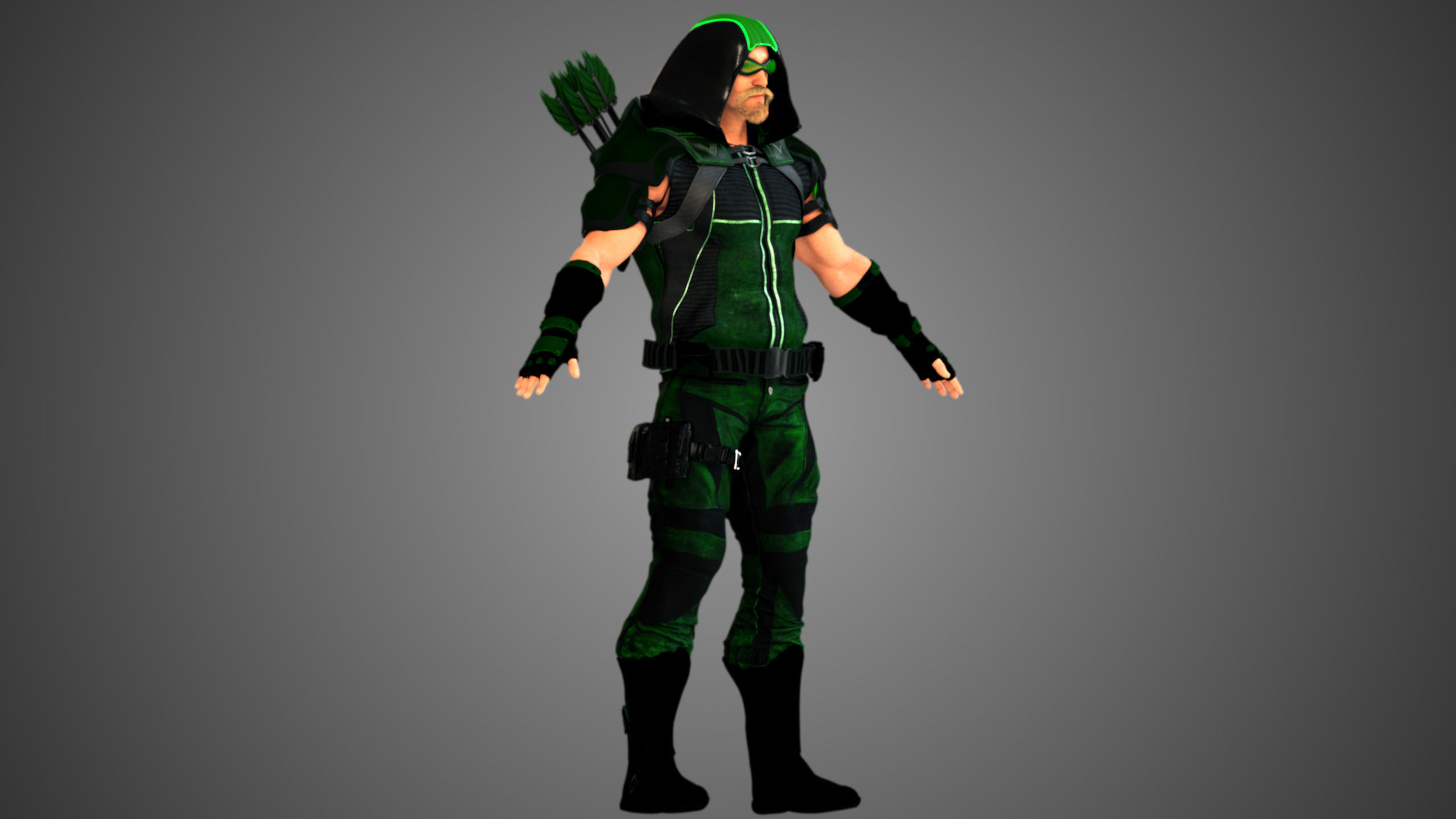 Contemporary Modern Robin Hood 3D model_10