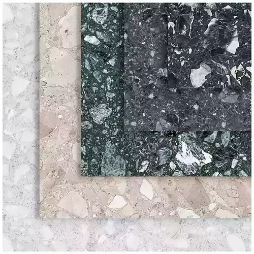 Terrazzo 8 four marble slabs