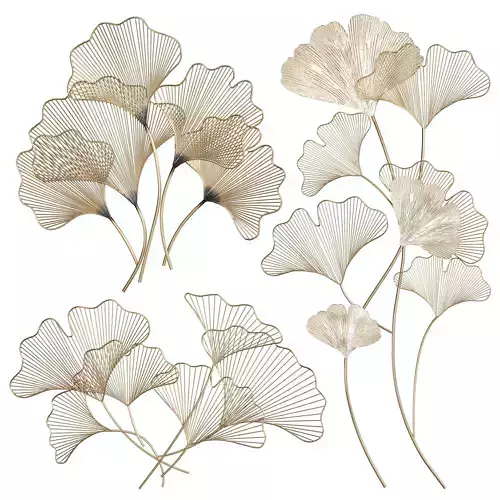Ginkgo wall decor 2 3D model