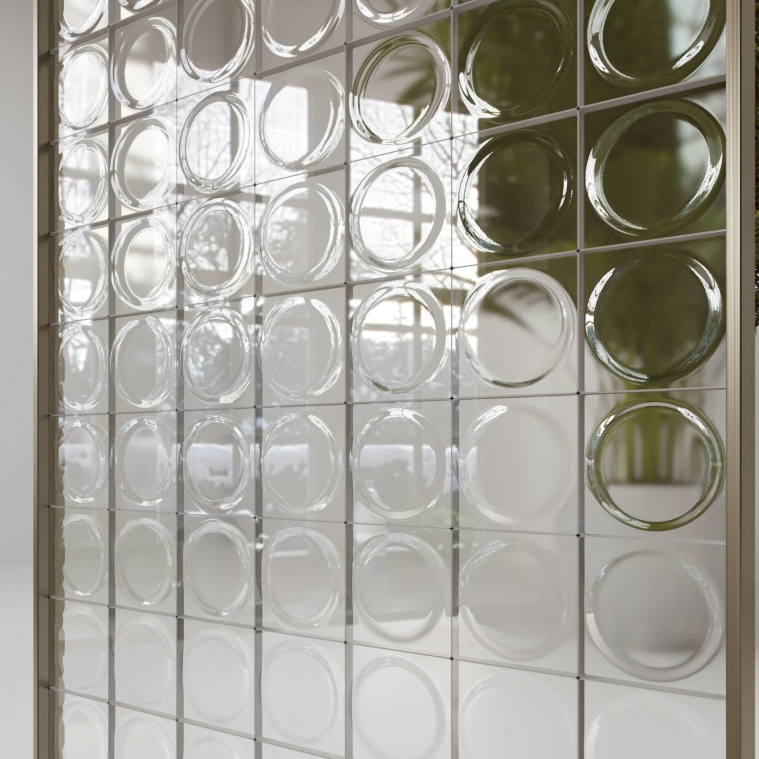 Glass block partition 2 3D model_6