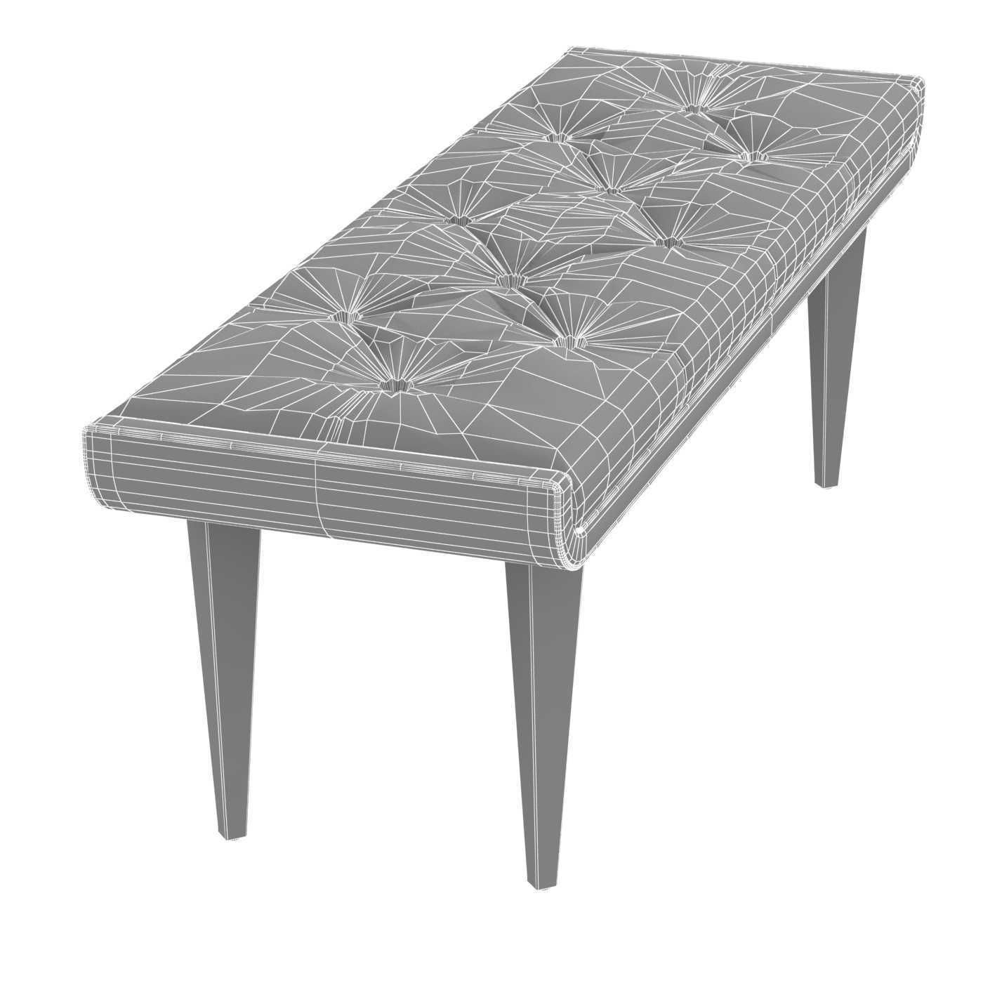 Michael Amini AICO LANTERNA bed bench 3D model_9
