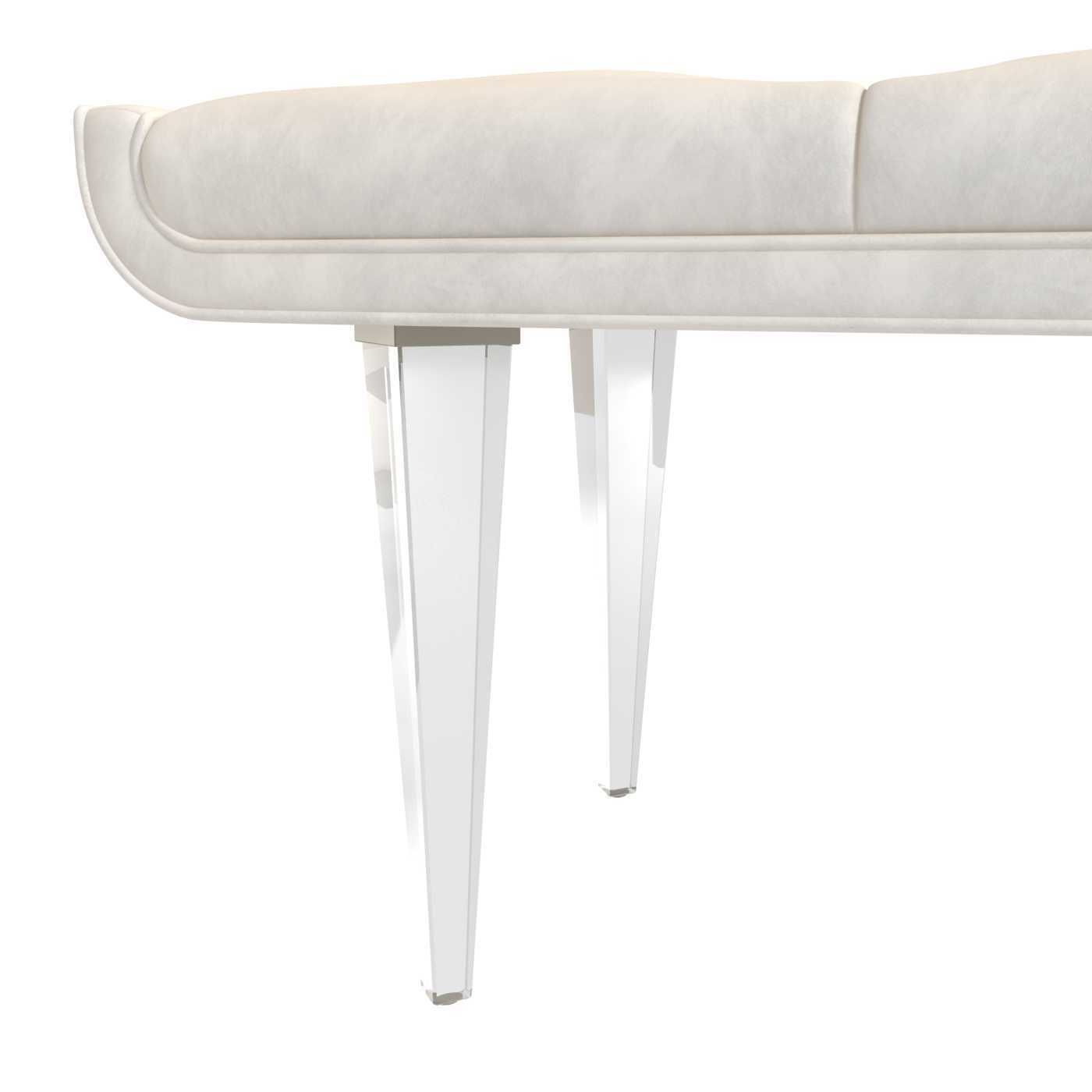 Michael Amini AICO LANTERNA bed bench 3D model_7