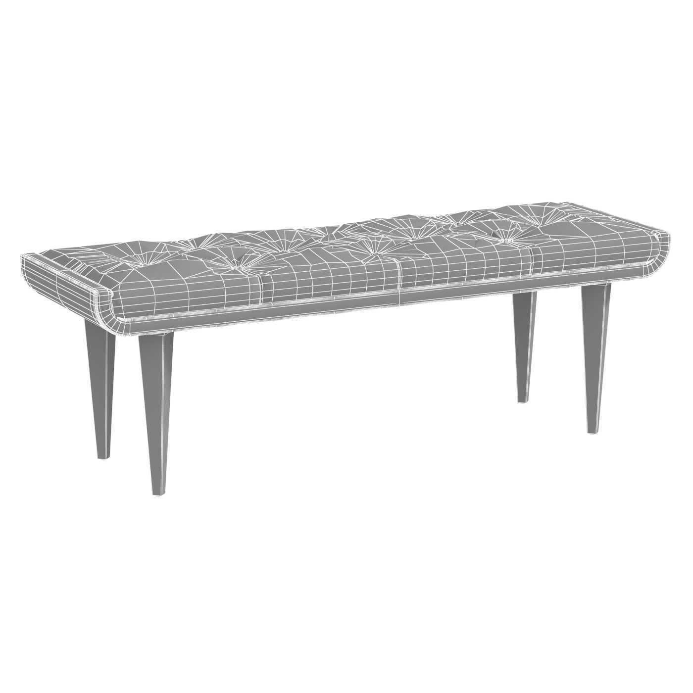 Michael Amini AICO LANTERNA bed bench 3D model_10