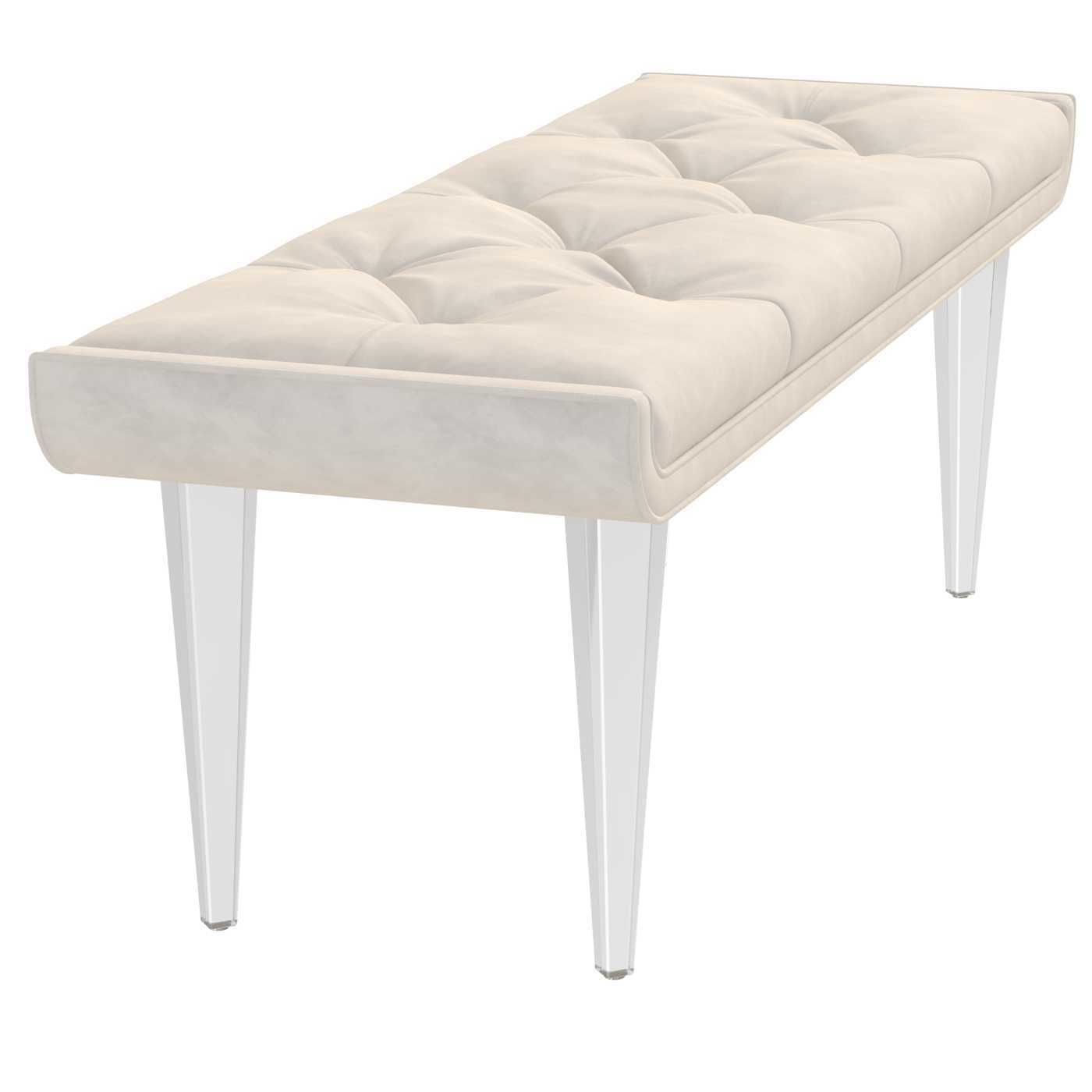 Michael Amini AICO LANTERNA bed bench 3D model_5