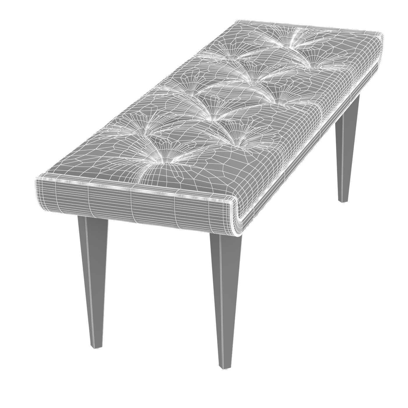 Michael Amini AICO LANTERNA bed bench 3D model_8