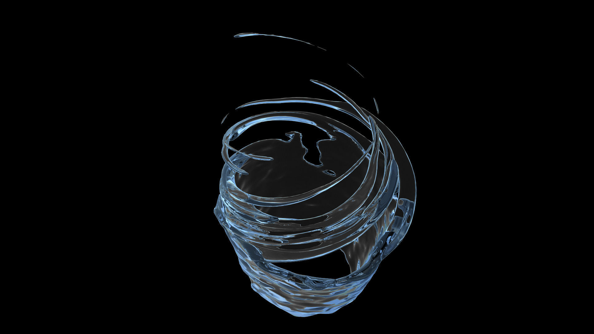 100 3d Splash Low-poly 3D model_47