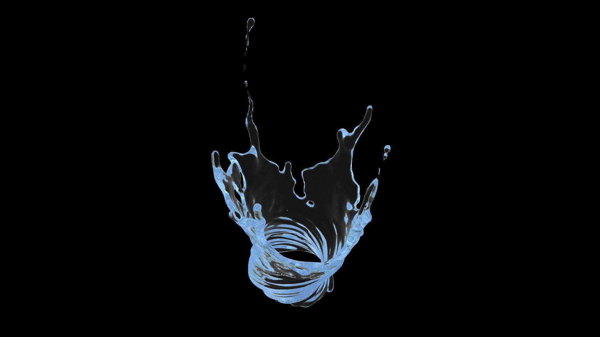 100 3d Splash Low-poly 3D model_32