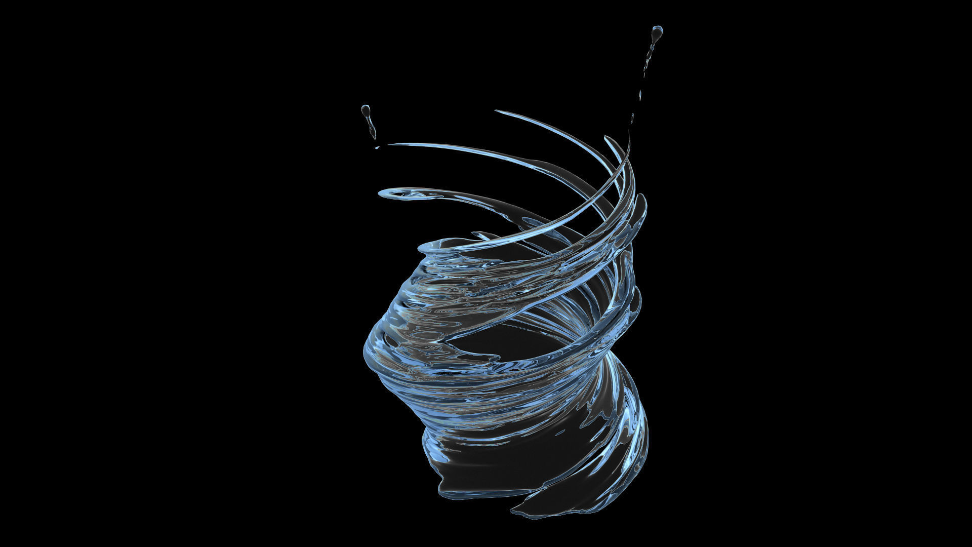 100 3d Splash Low-poly 3D model_55