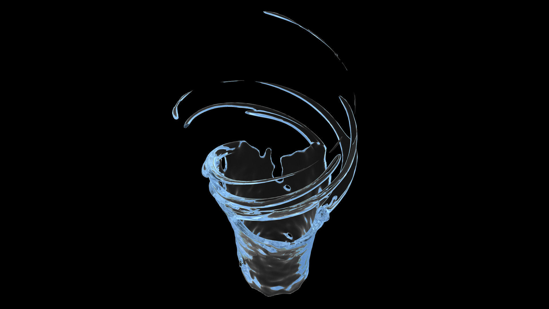 100 3d Splash Low-poly 3D model_20