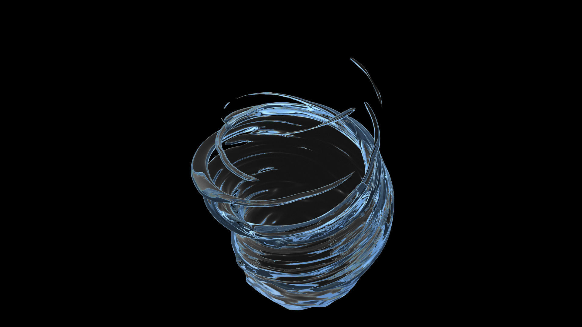 100 3d Splash Low-poly 3D model_45