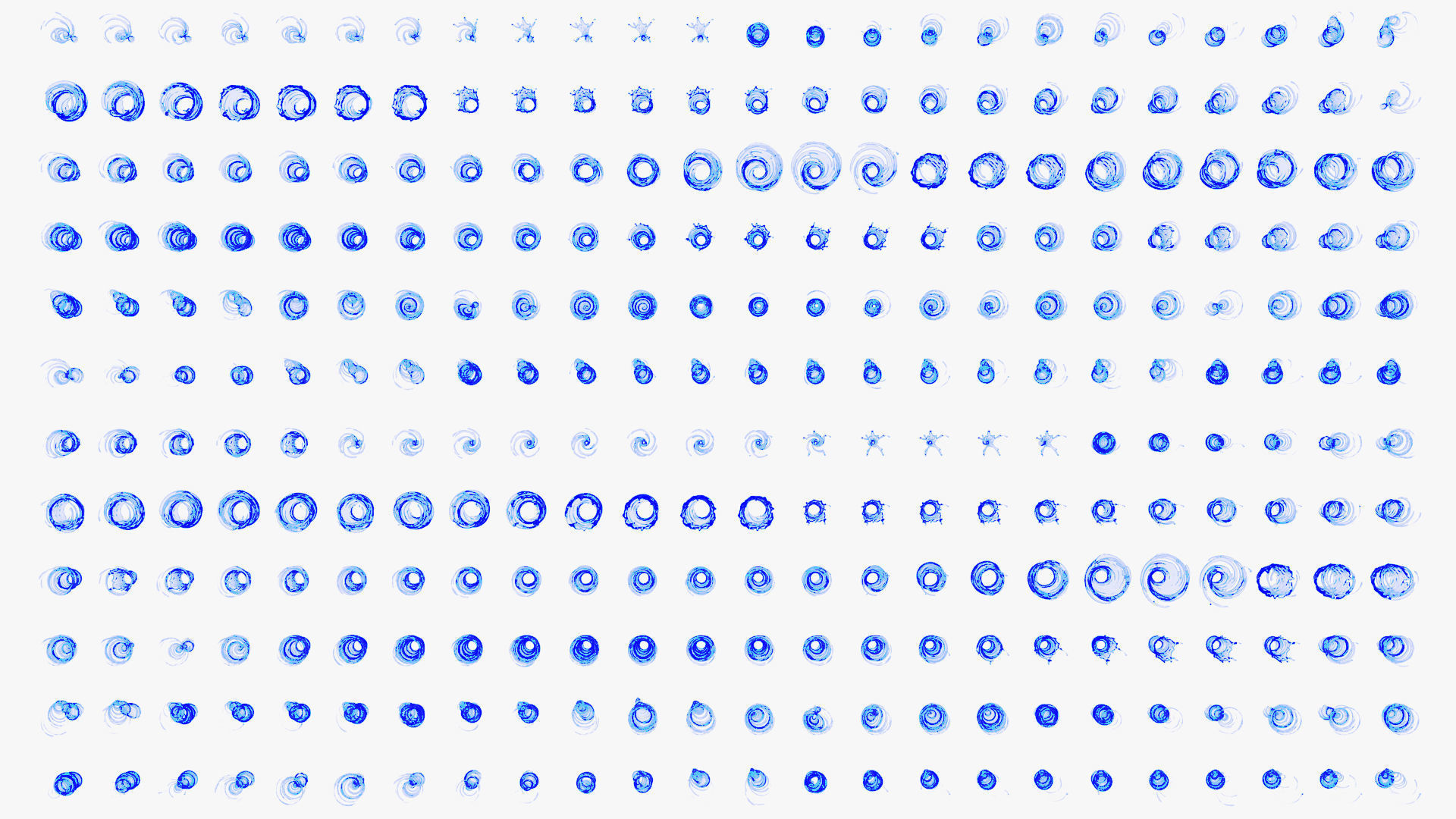 100 3d Splash Low-poly 3D model_1