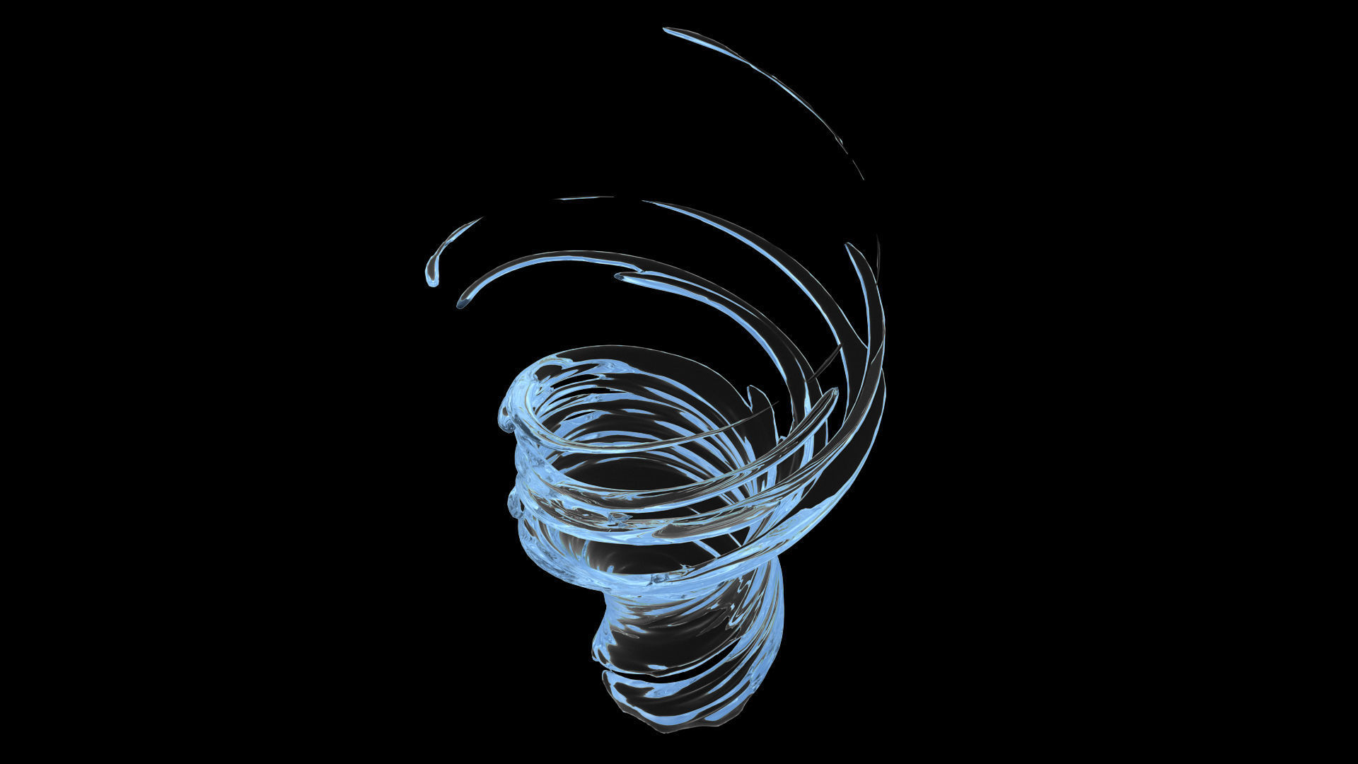 100 3d Splash Low-poly 3D model_24