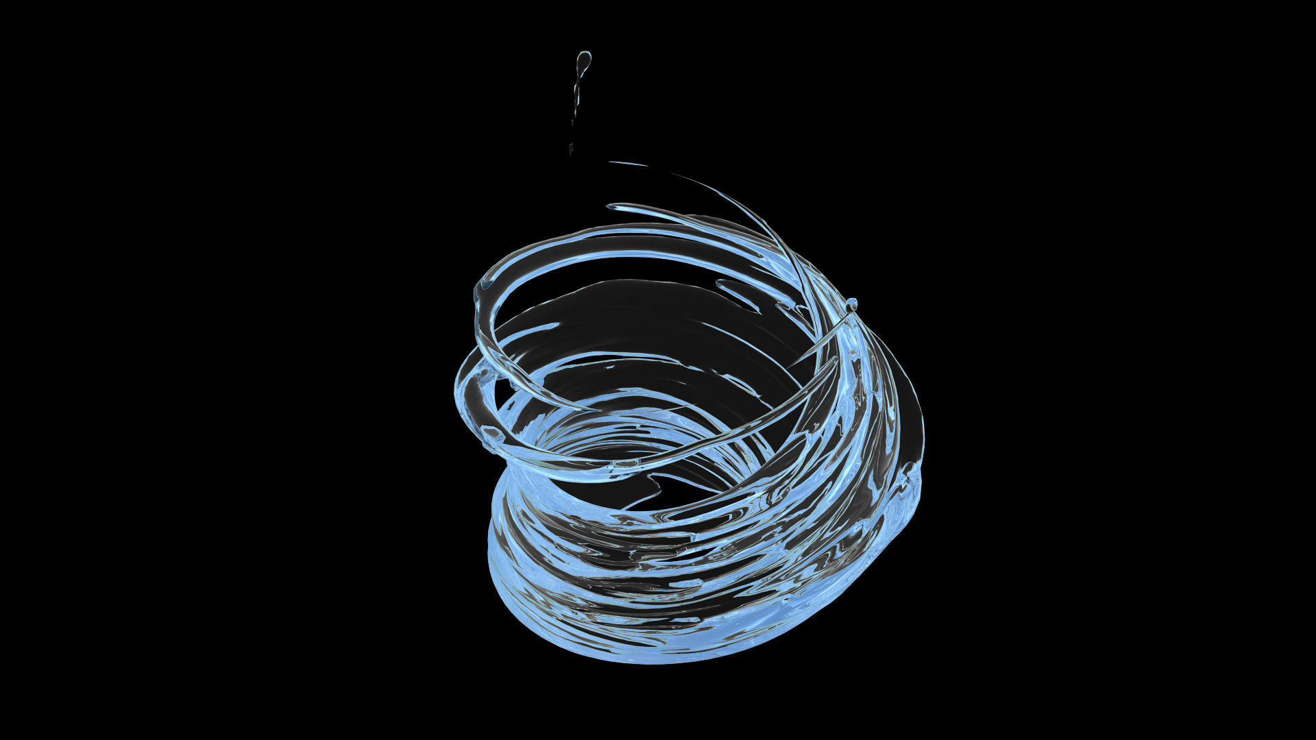 100 3d Splash Low-poly 3D model_44