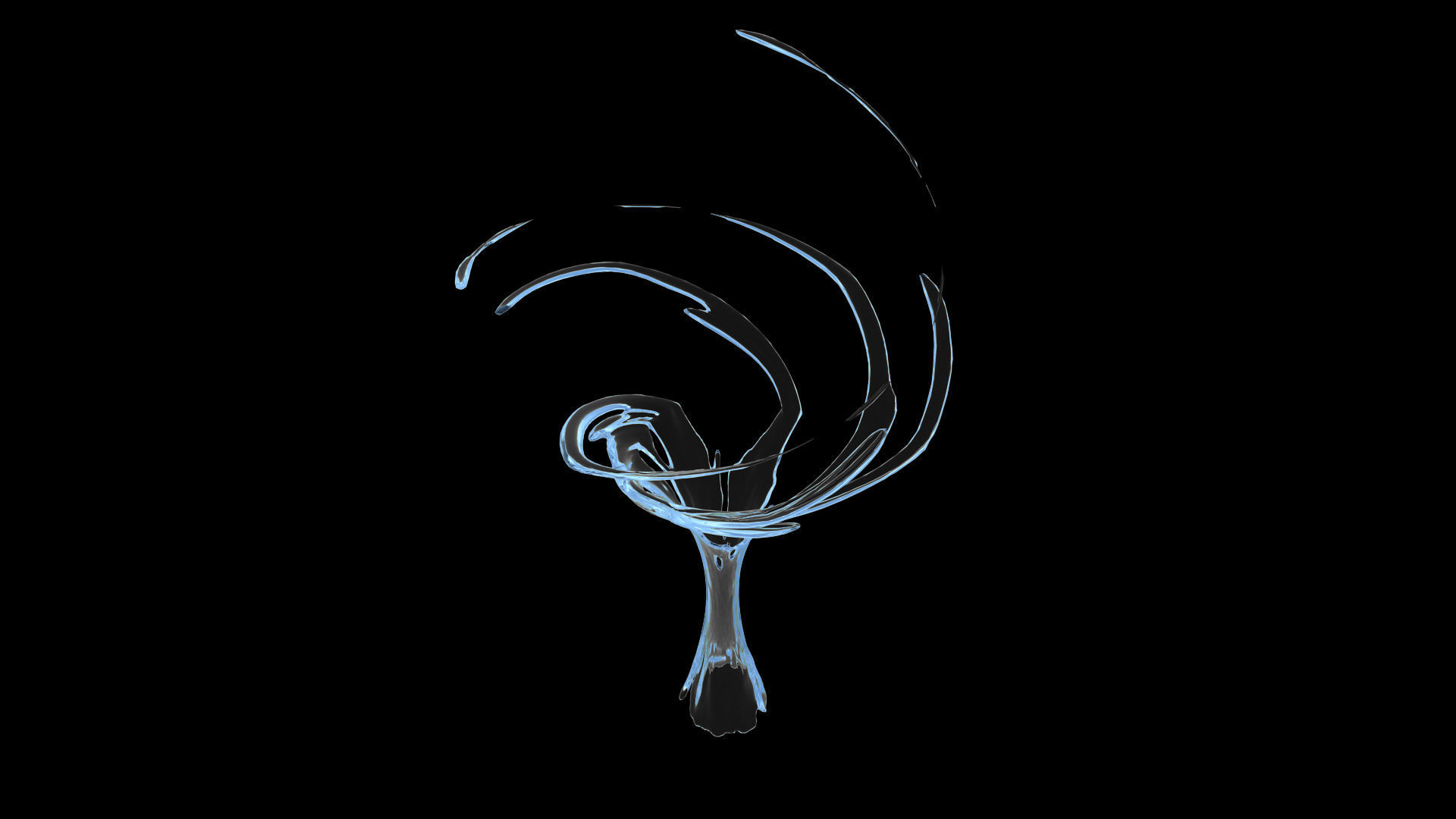 100 3d Splash Low-poly 3D model_17