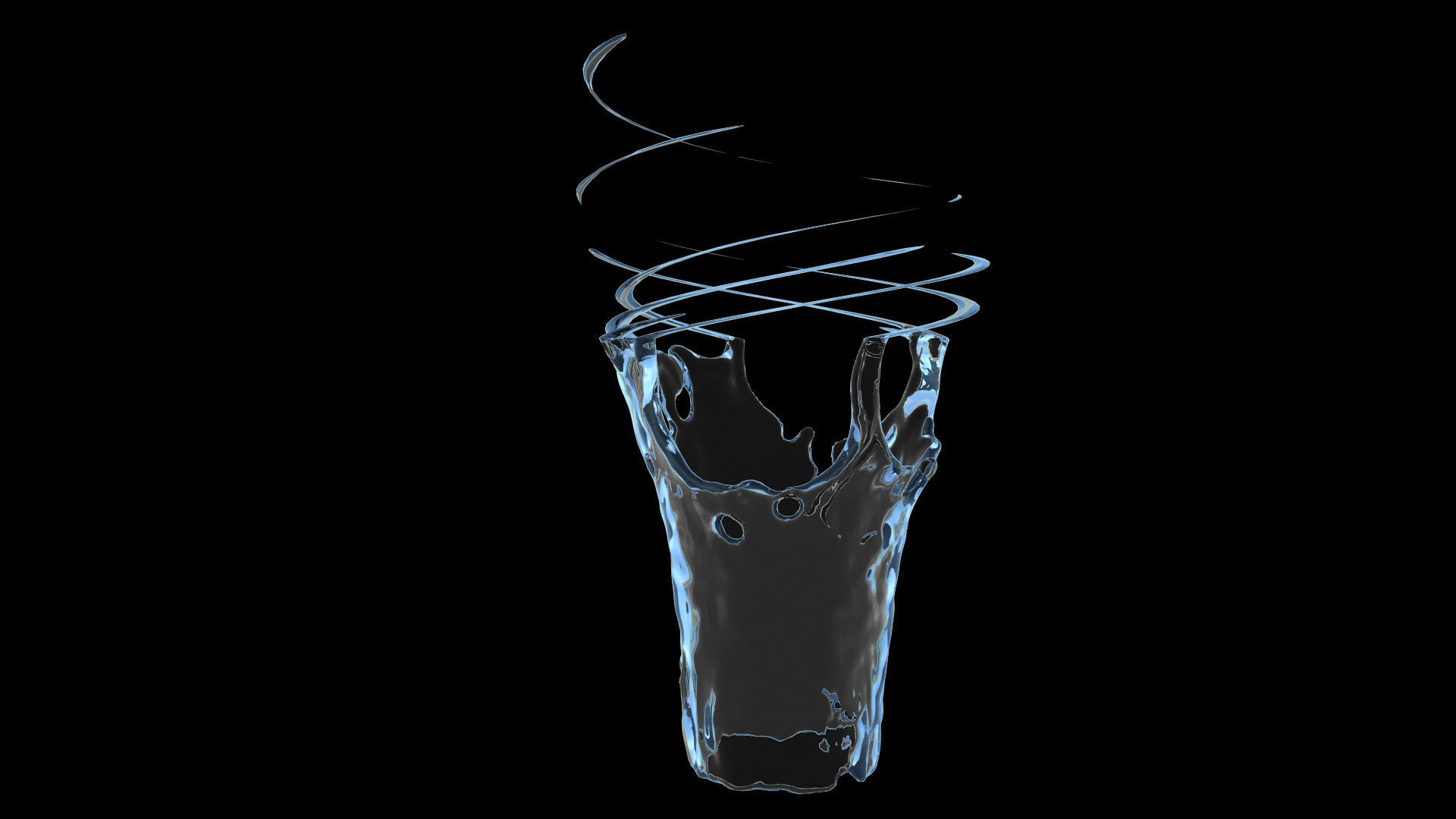 100 3d Splash Low-poly 3D model_15